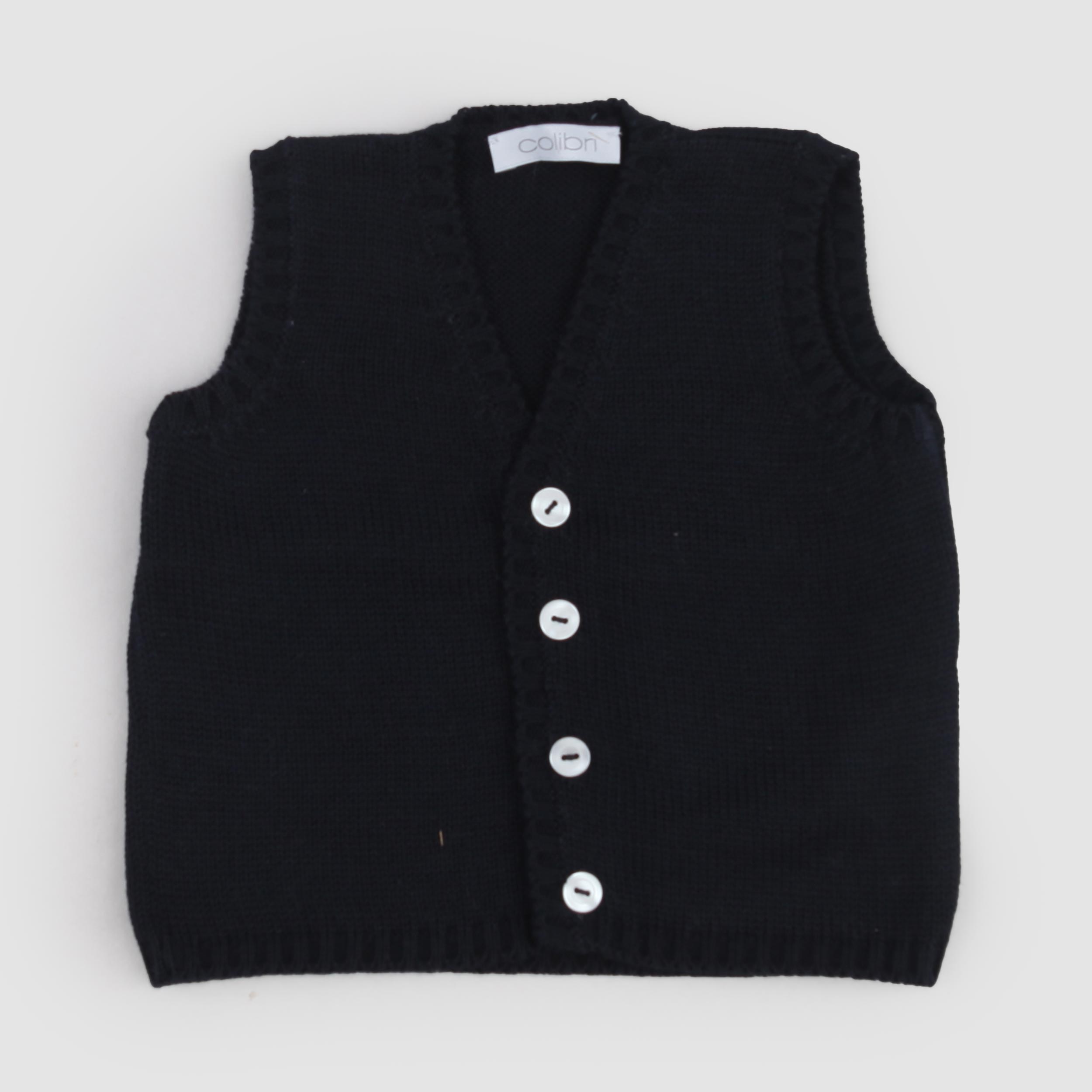 Gilet Blu Smanicato Firmato COLIBRI