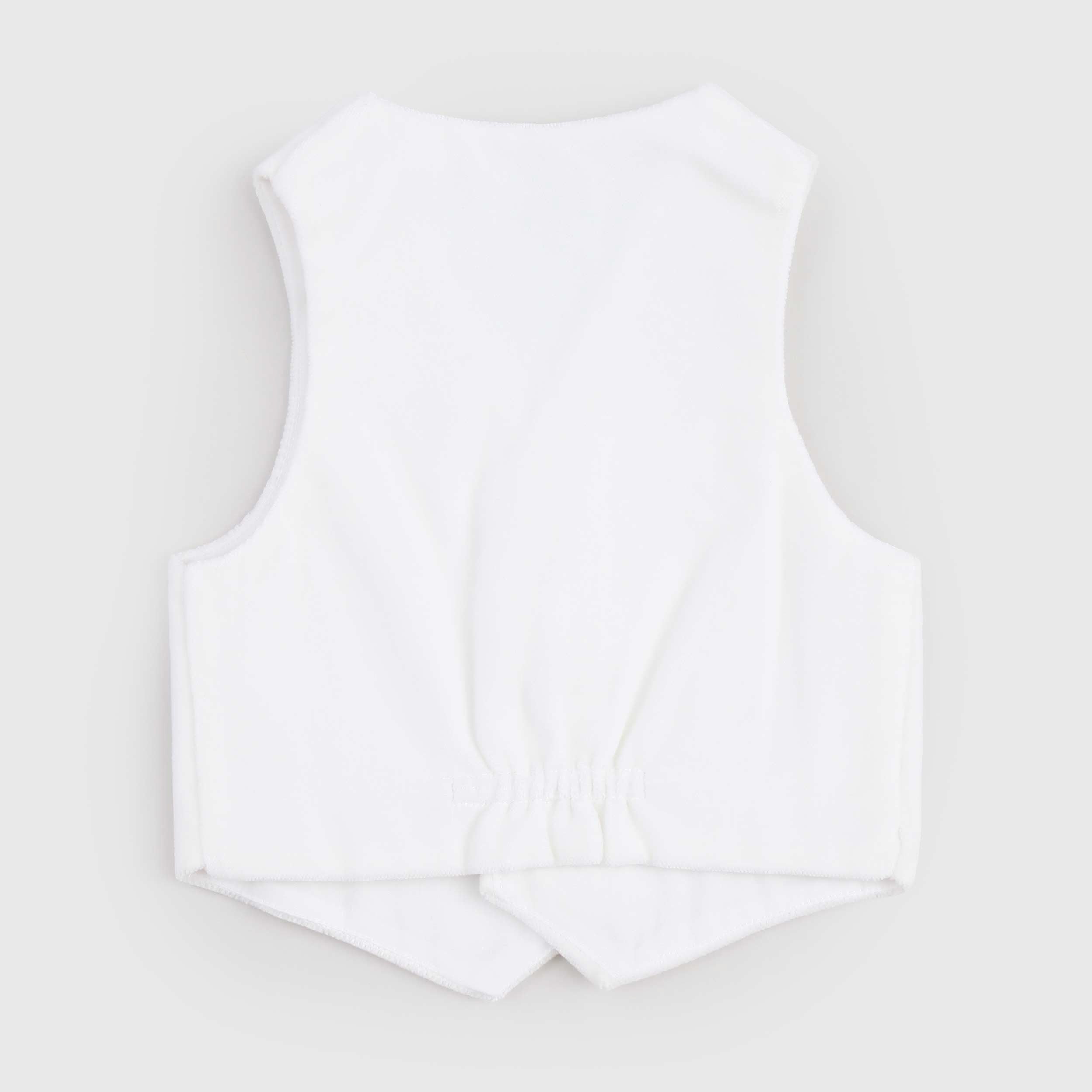 Gilet Color Latte In Velluto Firmato COLIBRI