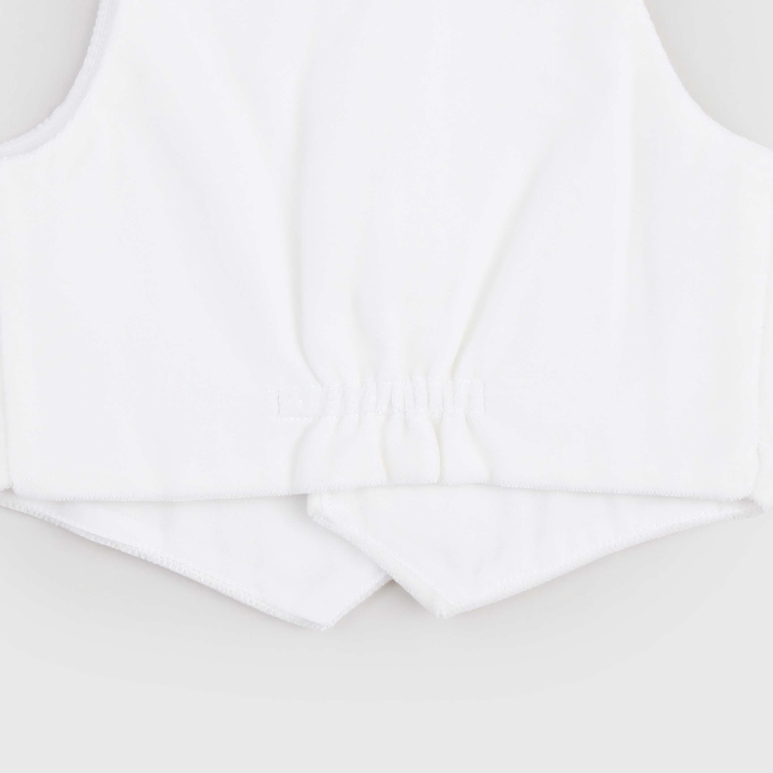 Gilet Color Latte In Velluto Firmato COLIBRI