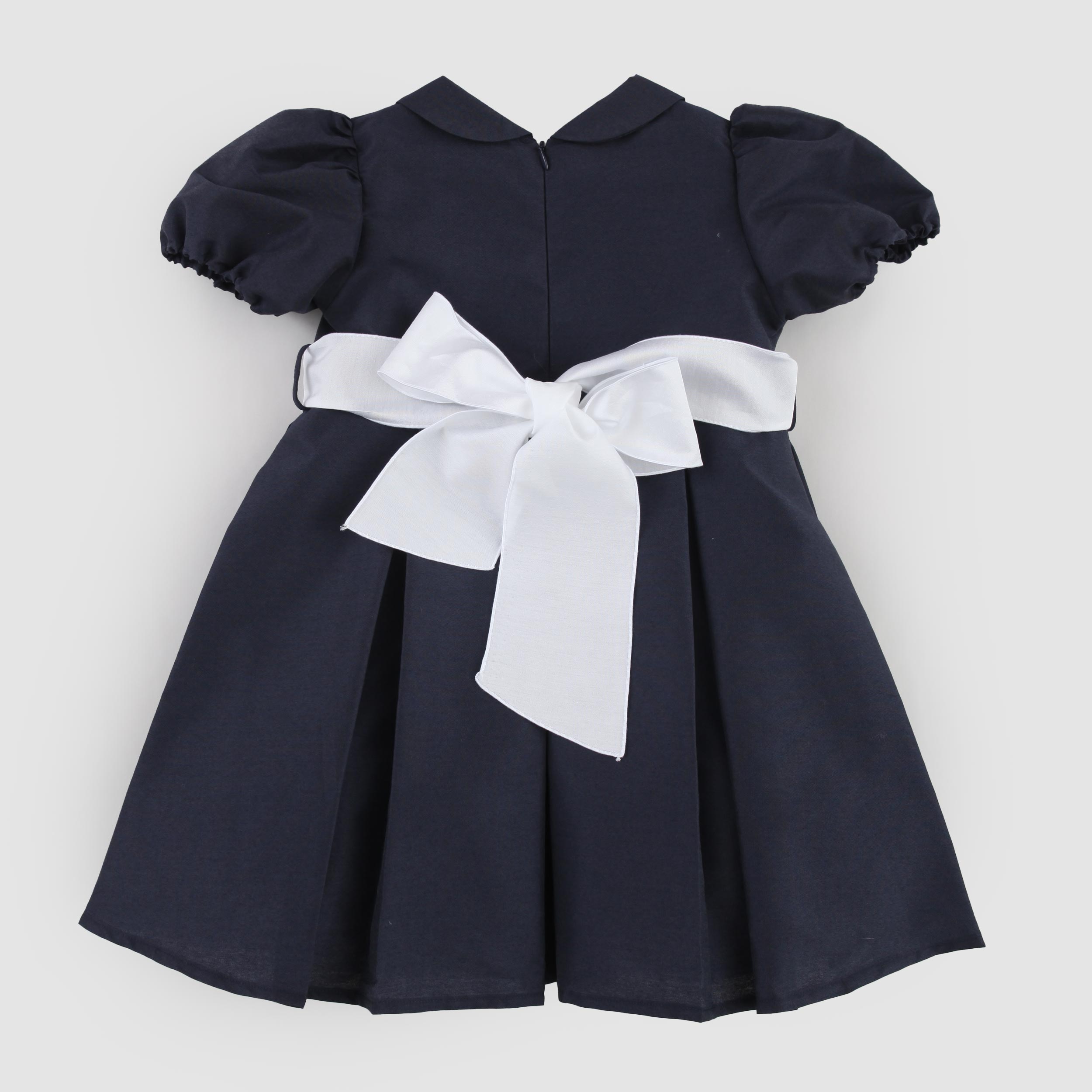 Abito Blu con Collo Tondo Firmato COLIBRI