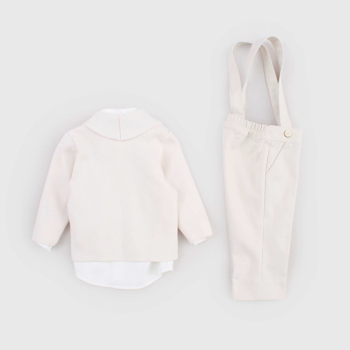 Completo da Cerimonia e Battesimo Beige per Neonato COLORICHIARI