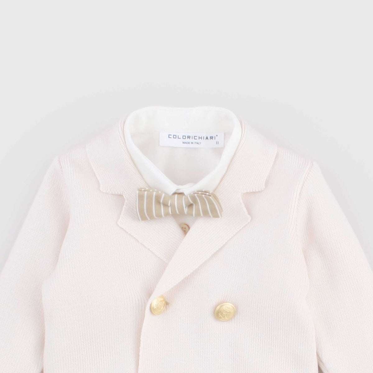 Completo da Cerimonia e Battesimo Beige per Neonato COLORICHIARI
