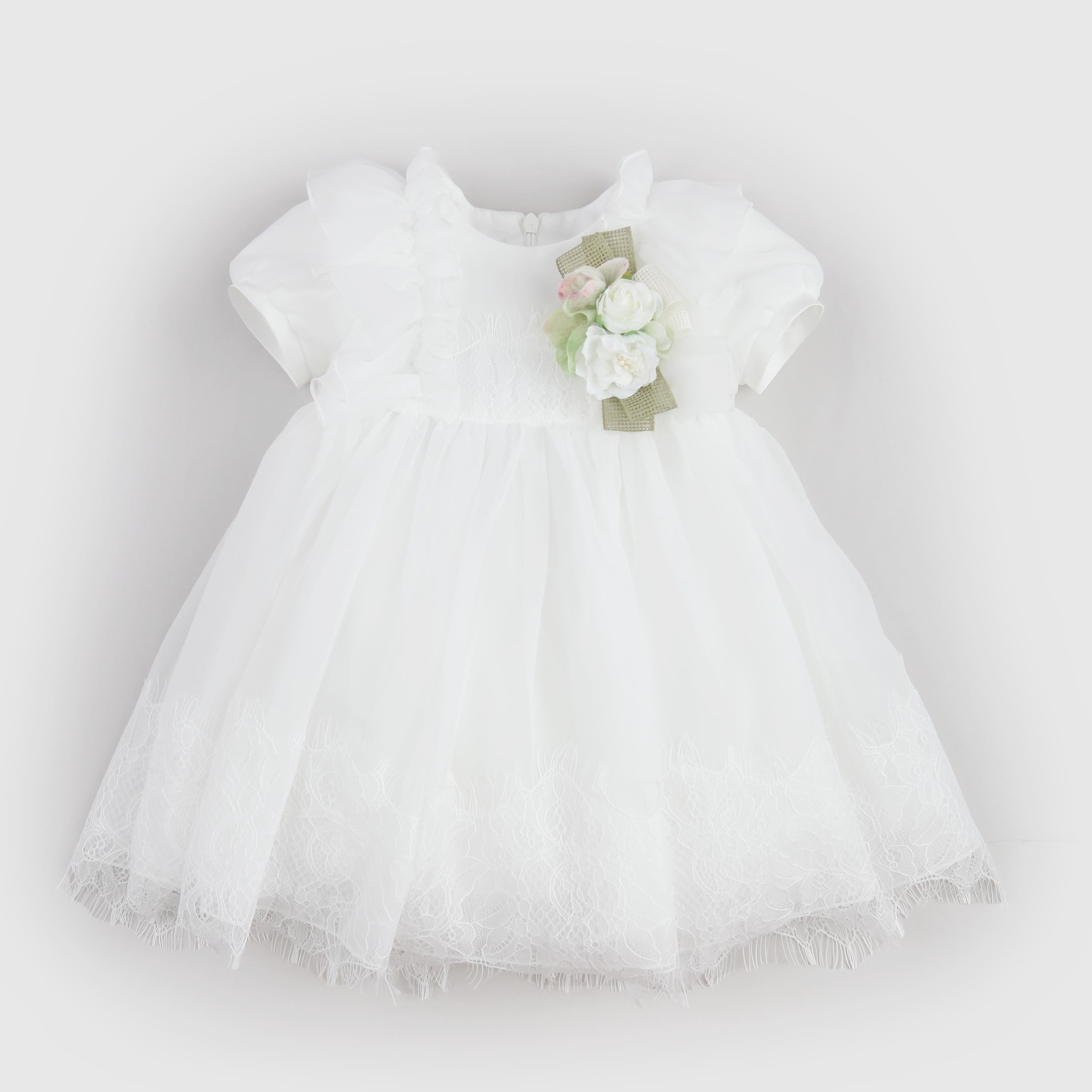 Abito Bianco con Fiocco in Raso By COLORICHIARI