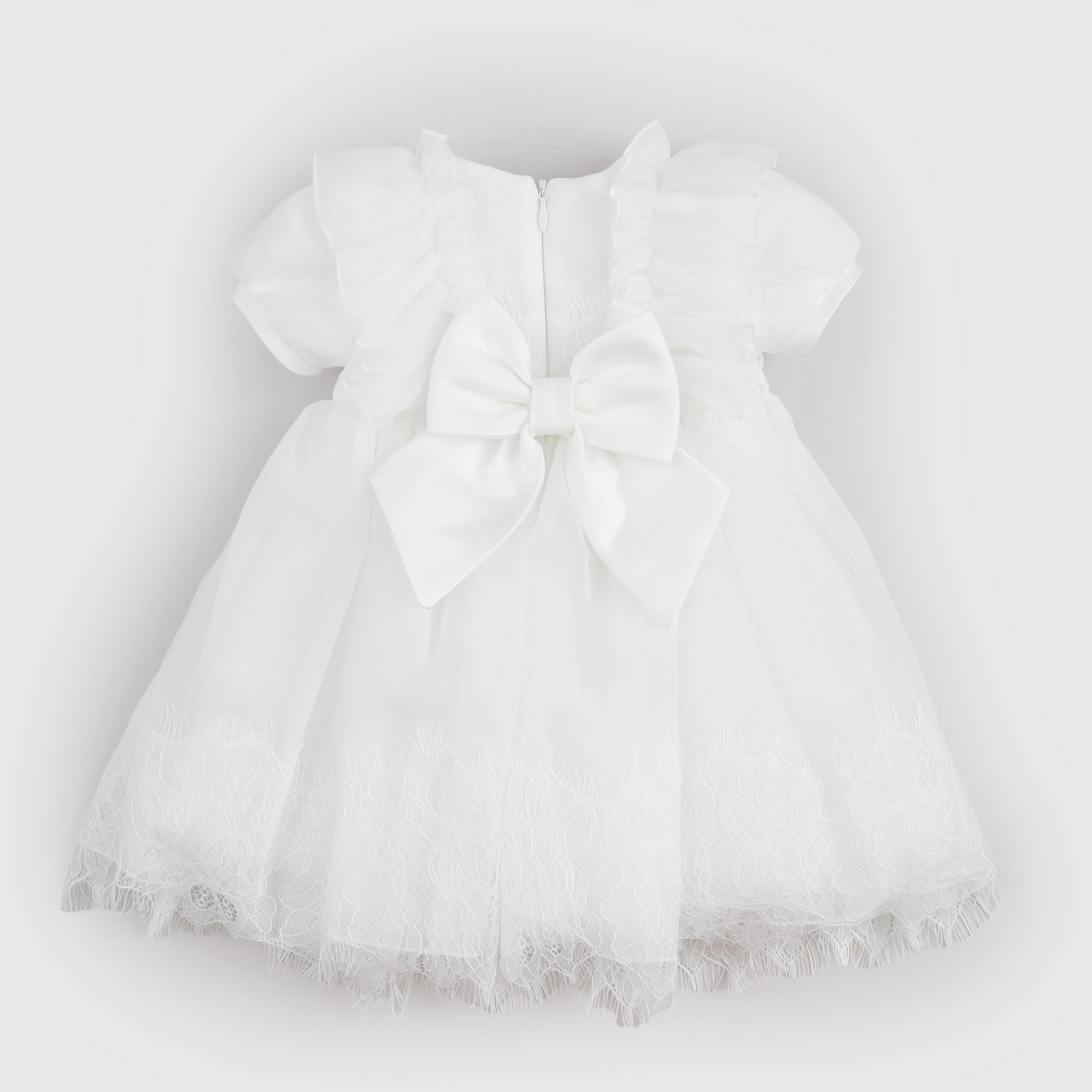 Abito Bianco con Fiocco in Raso By COLORICHIARI