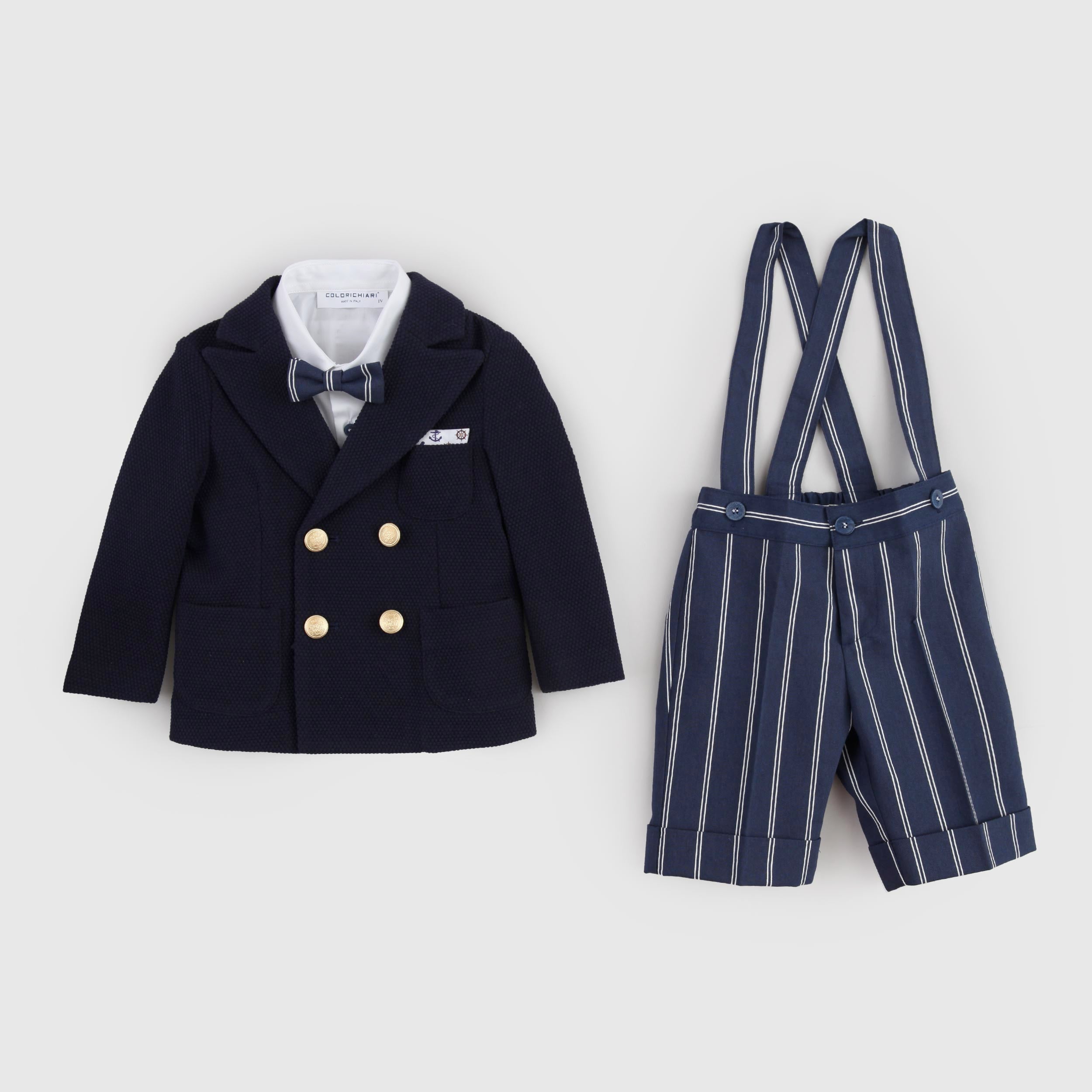 Completo Blu Tre Pezzi Firmato COLORICHIARI