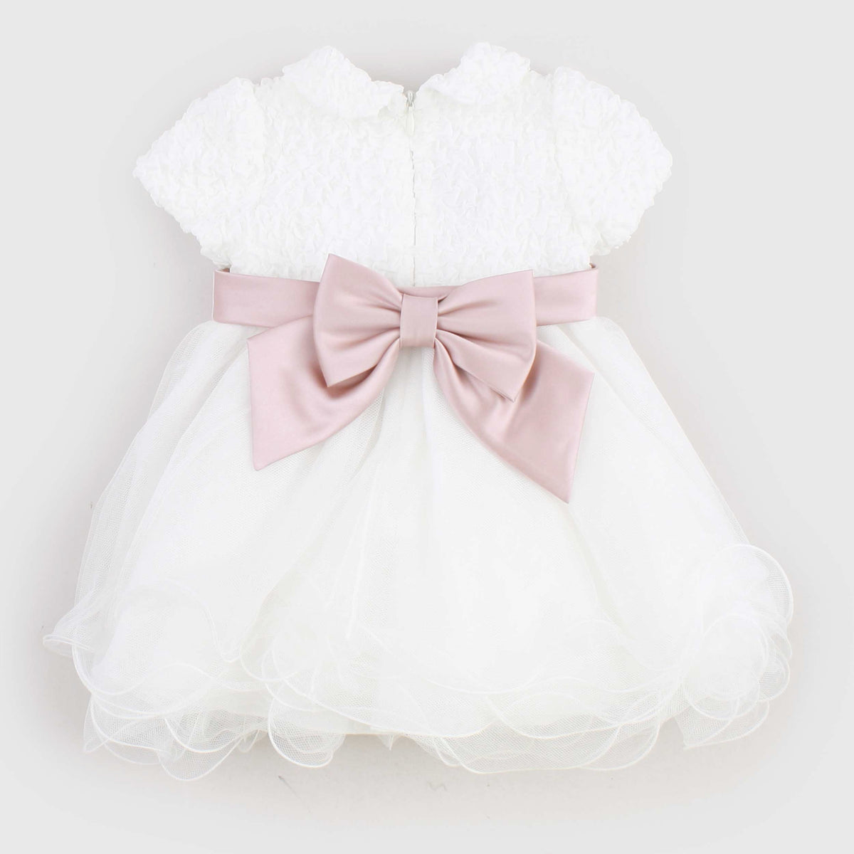 White Dress with Belt Ceremony and Baptism for Newborn COLORICHIARI