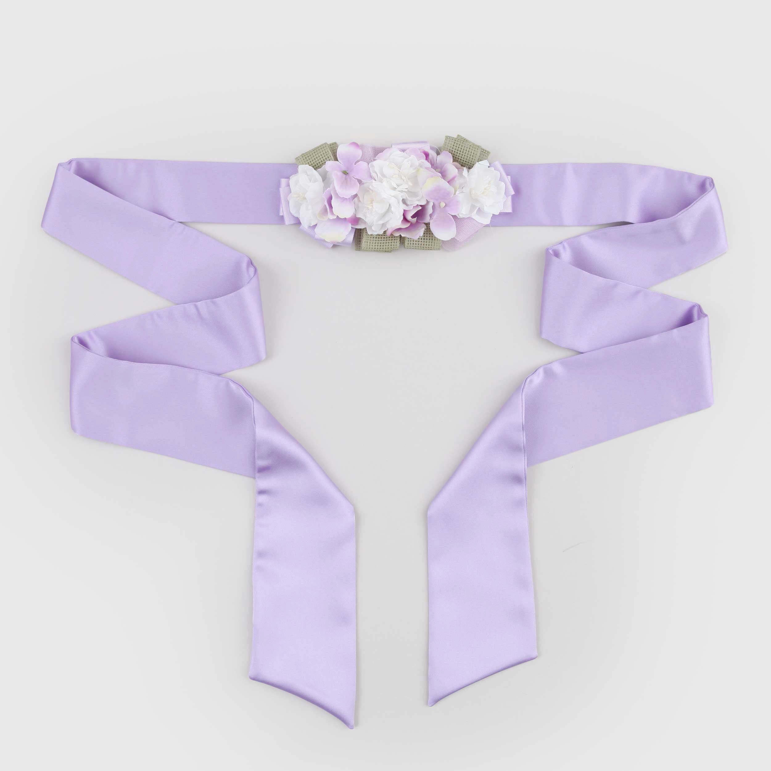 Cintura Lilla con Fiori Firmata COLORICHIARI
