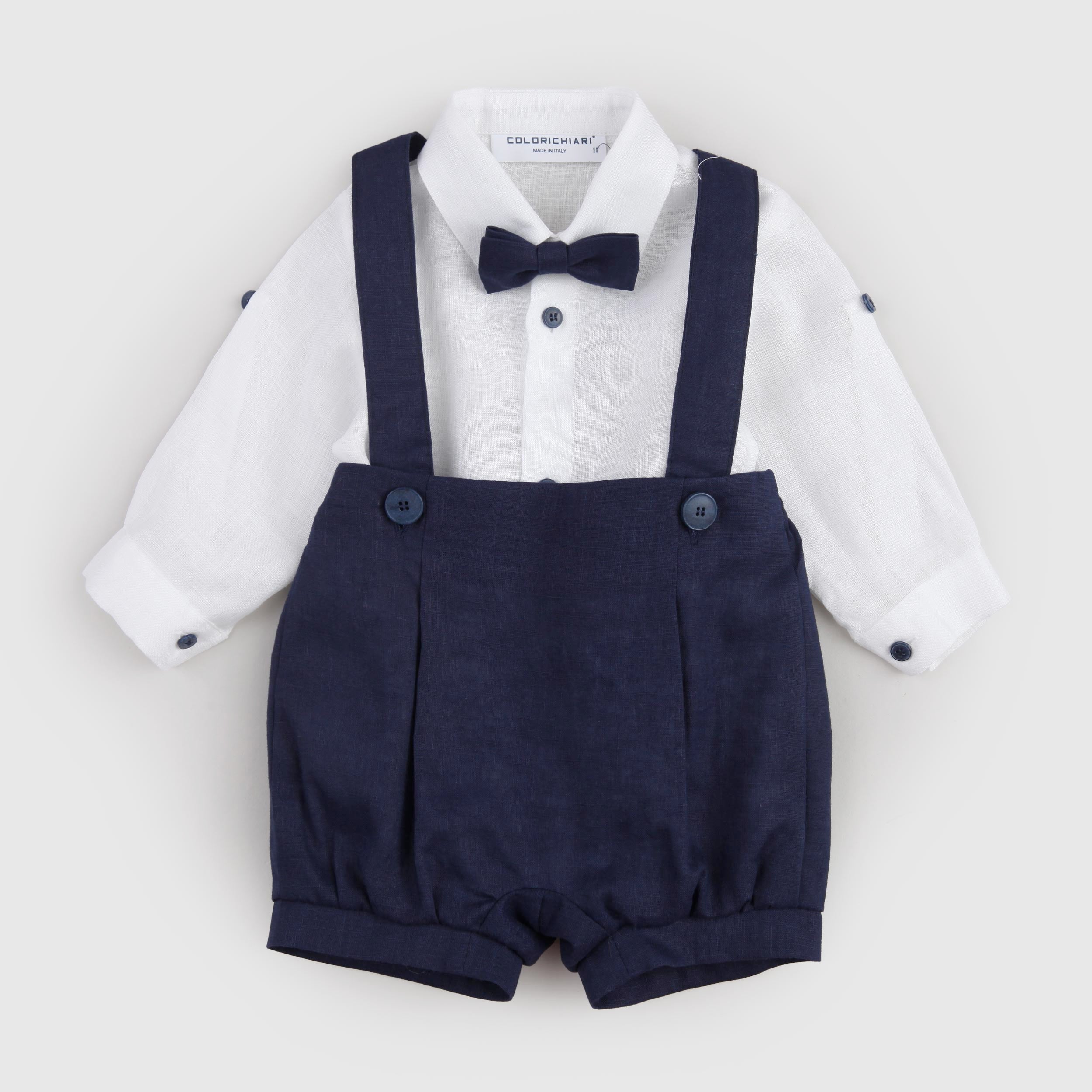 Completo Due Pezzi Bianco e Blu Firmato COLORICHIARI