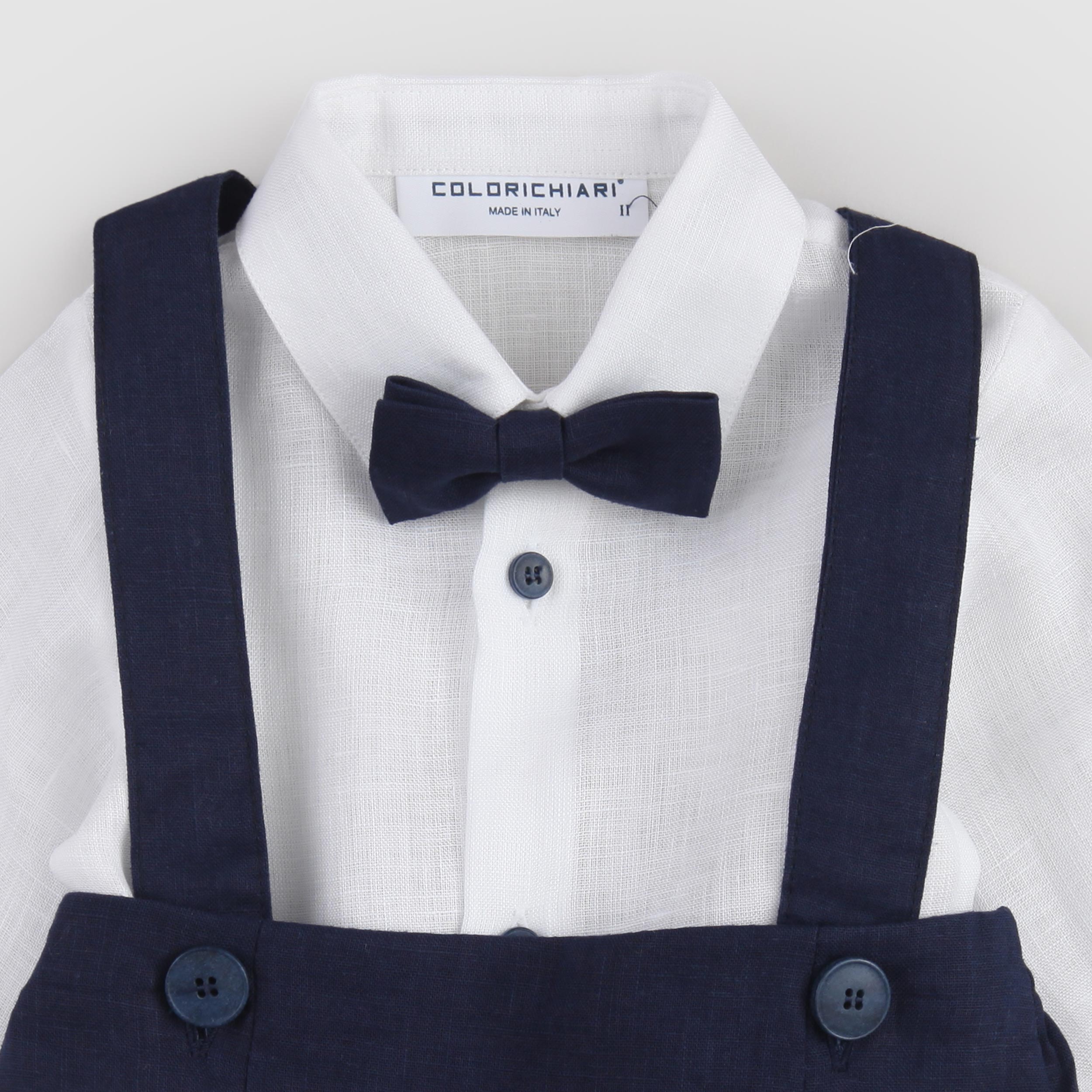 Completo Due Pezzi Bianco e Blu Firmato COLORICHIARI