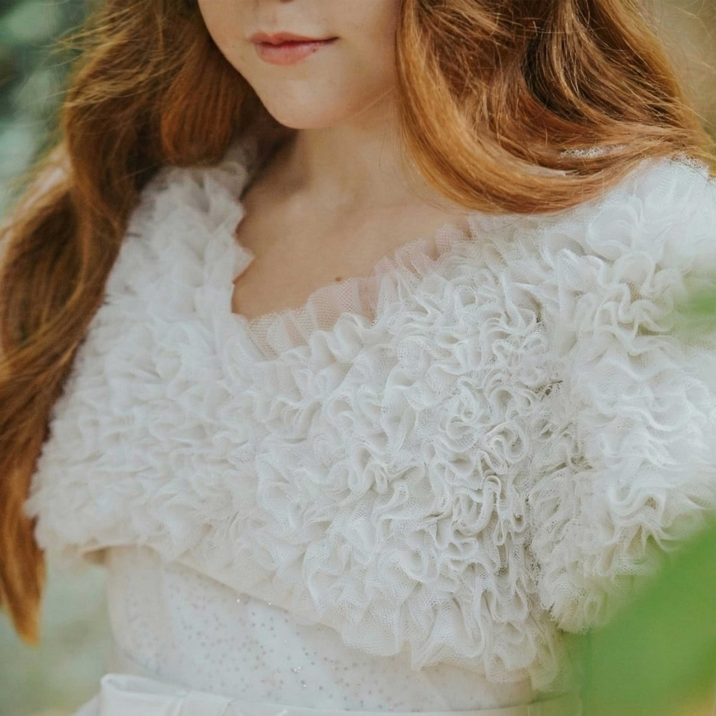 Coprispalle Bianco con Chiusura Firmato COLORICHIARI