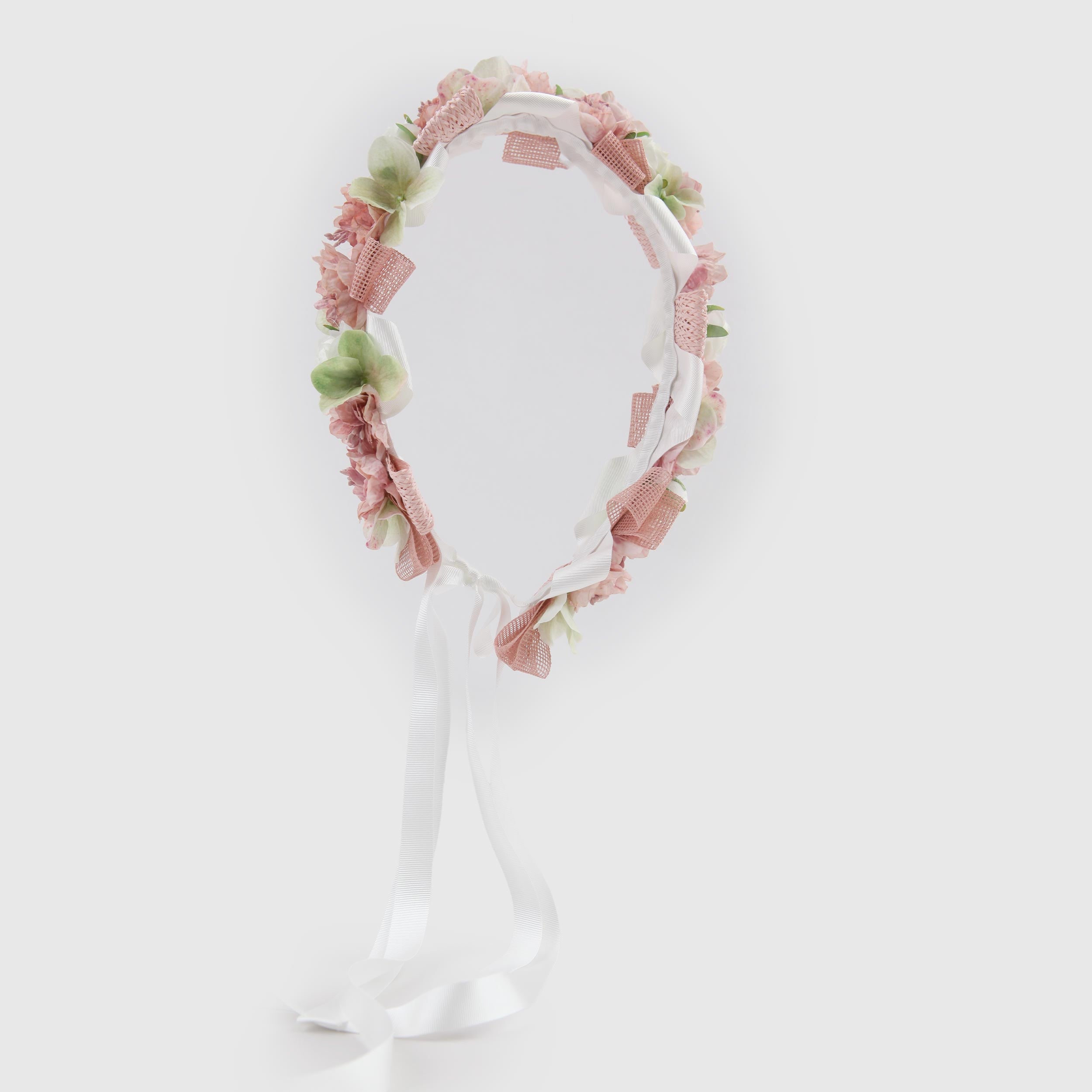 Coroncina Rosa Floreale da Cerimonia Firmata COLORICHIARI