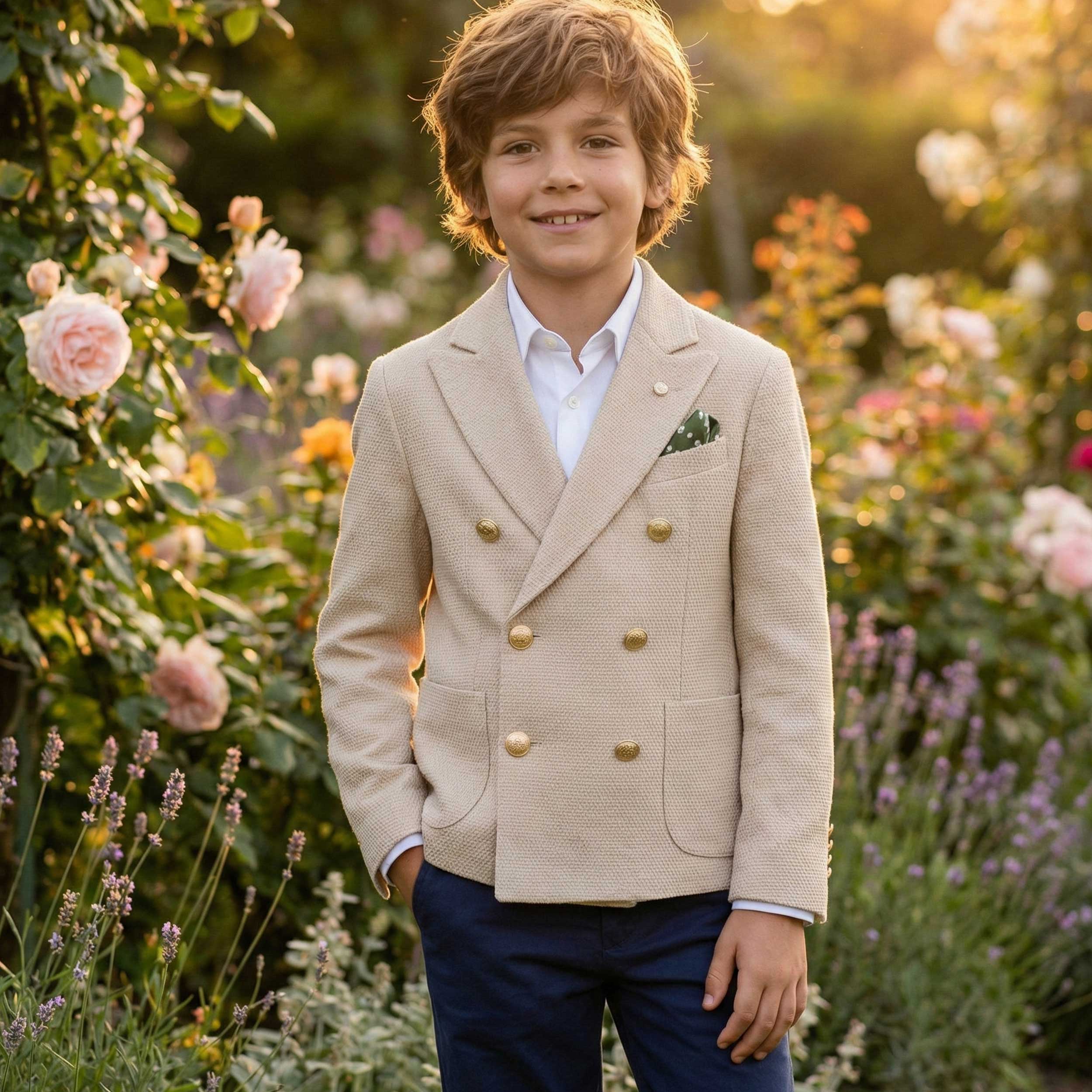 Giacca Doppiopetto Beige Firmata COLORICHIARI