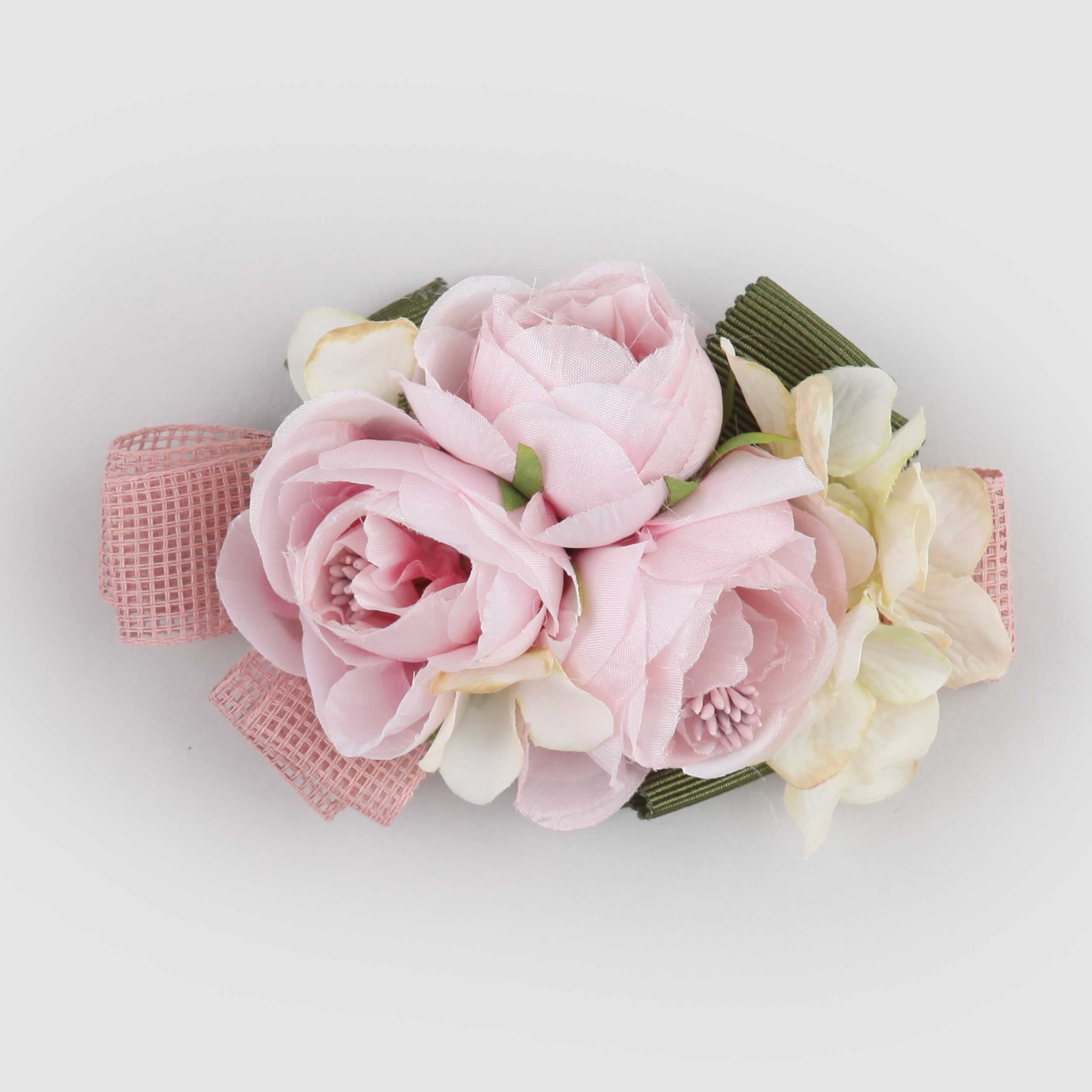 Fermaglio con Fiori Rosa Firmato COLORICHIARI