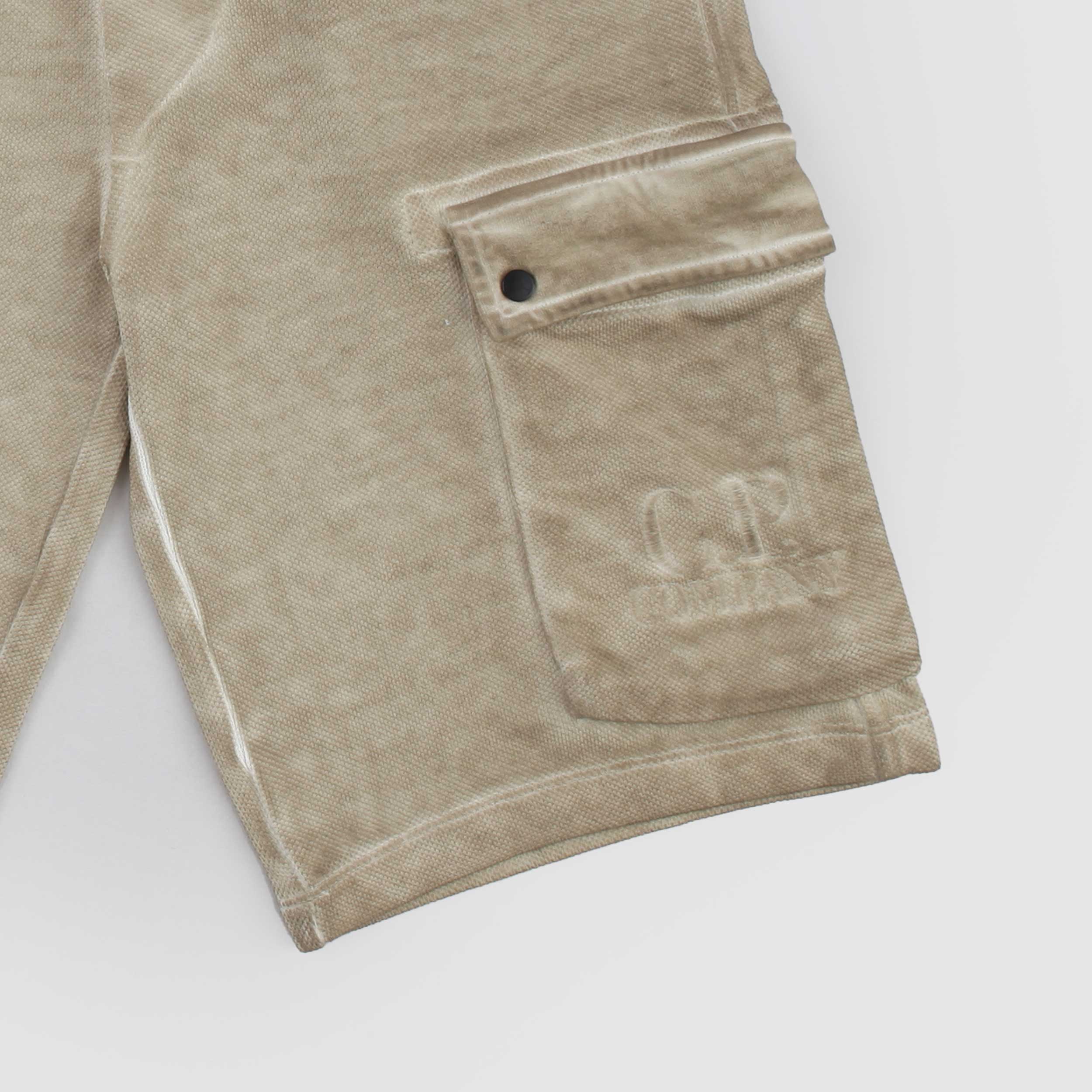 Beige Bermuda Shorts with Elastic by CP COMPANY