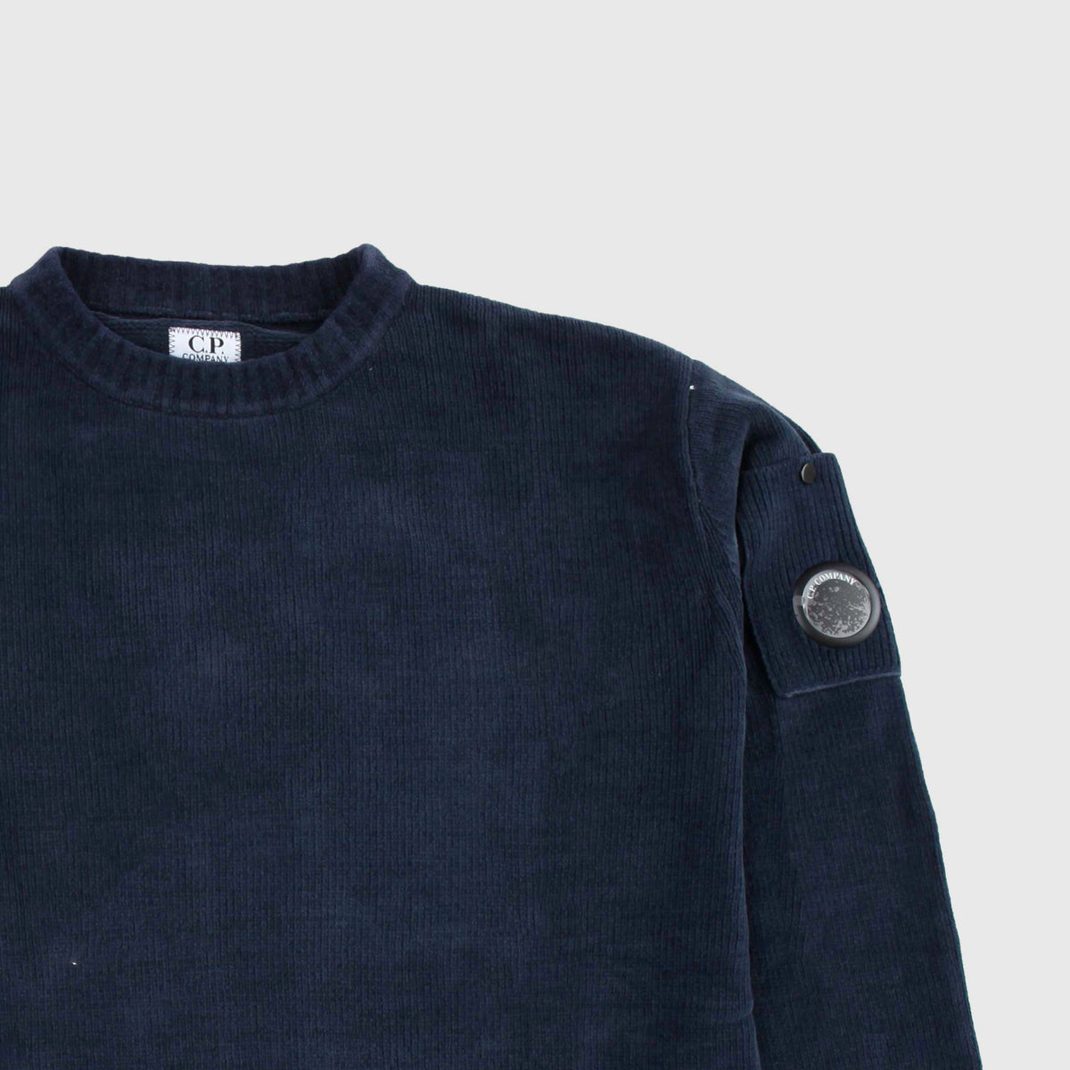 Eclipse Blue Sweater with Lens for Boys CP COMPANY