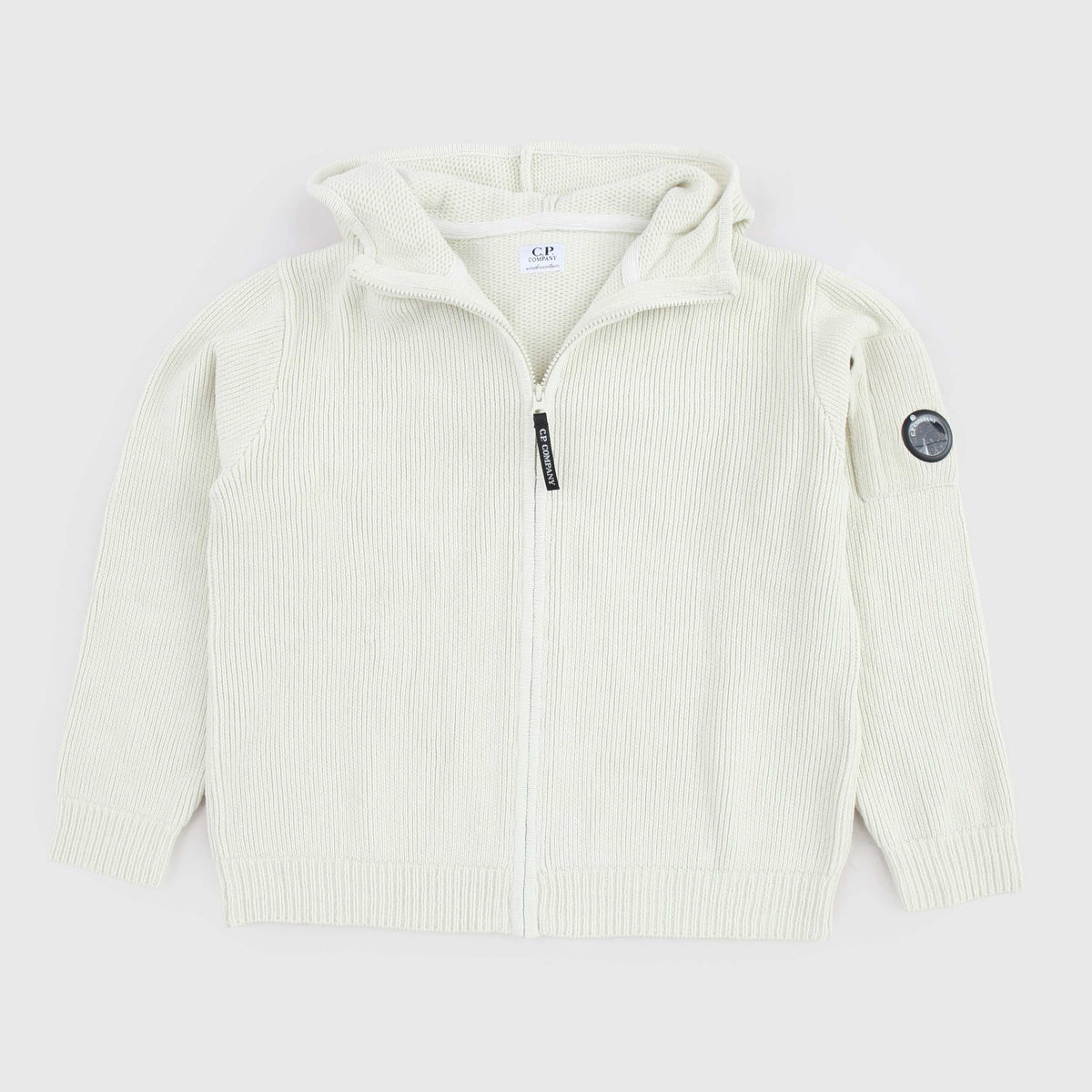 CP COMPANY Boys' Cream with Lens Sweatshirt