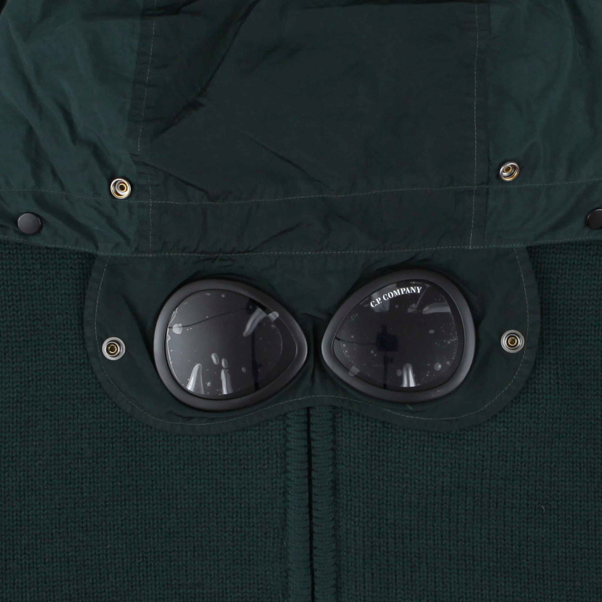 Felpa Verde con Lente sulla Manica per Ragazzo CP COMPANY