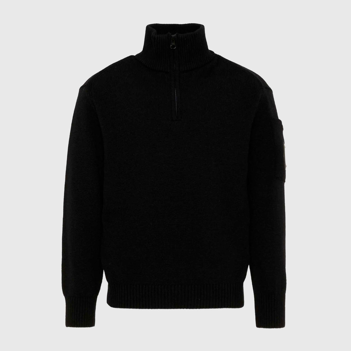 CP COMPANY Black Zip and Lens Sweater for Boys