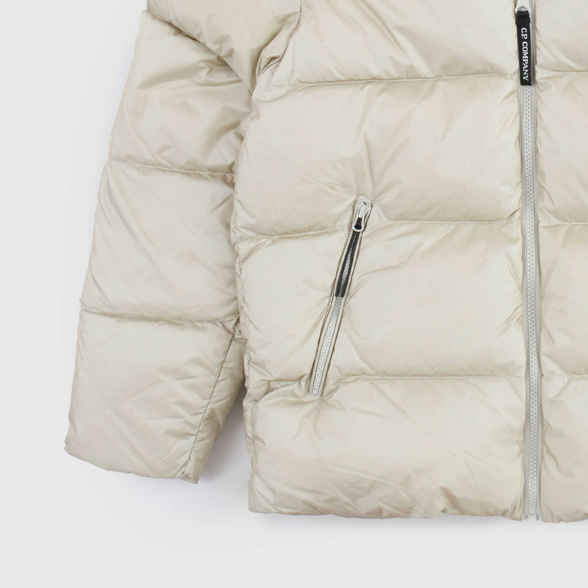 Giubbino Beige con Cappuccio e Lente per Ragazzo CP COMPANY
