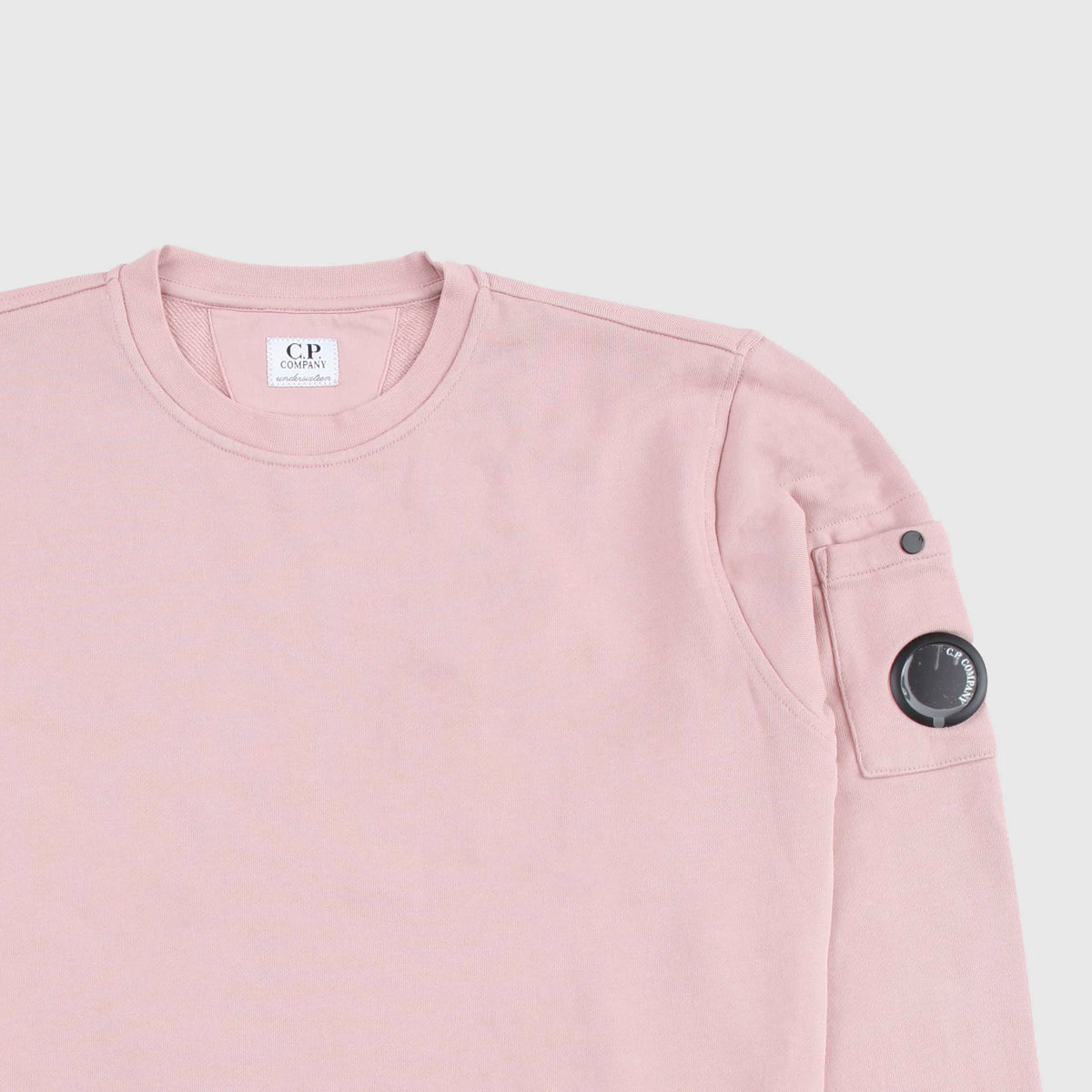Pink Cotton Sweatshirt with Pocket for Boys CP COMPANY