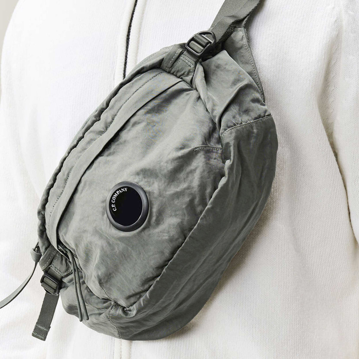 CP COMPANY Grey Crossbody Bag with Lens for Boys