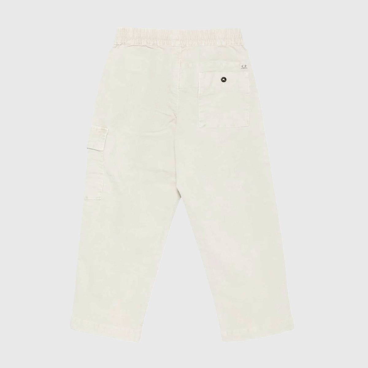CP COMPANY Beige Trousers with Drawstring and Lens for Boys