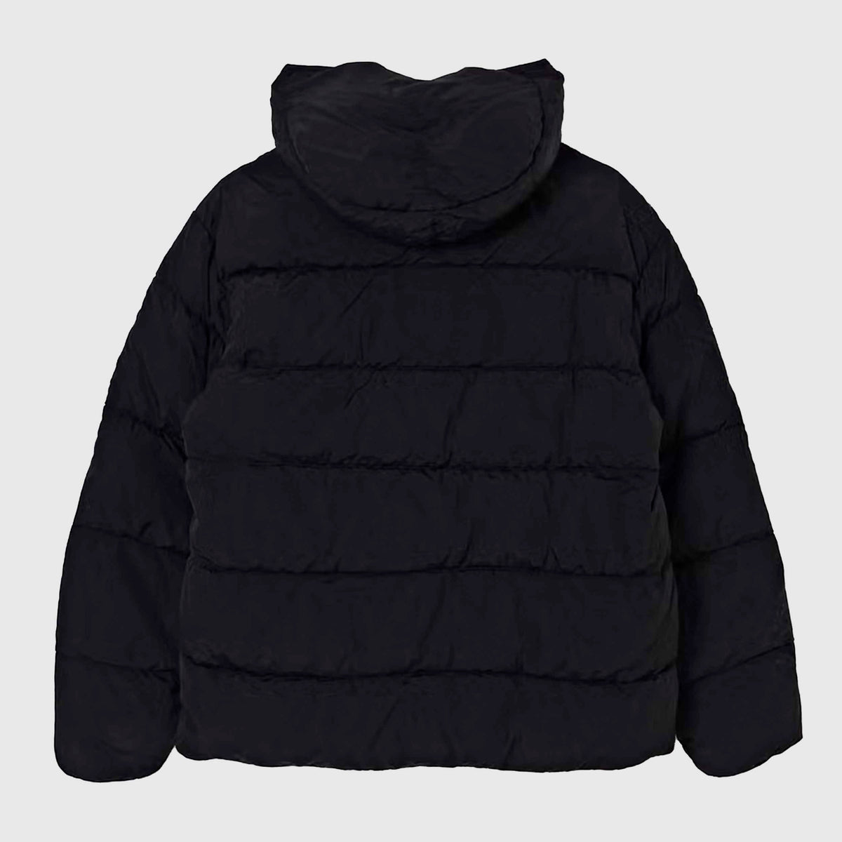 CP COMPANY Black Quilted Nylon Down Jacket for Boys