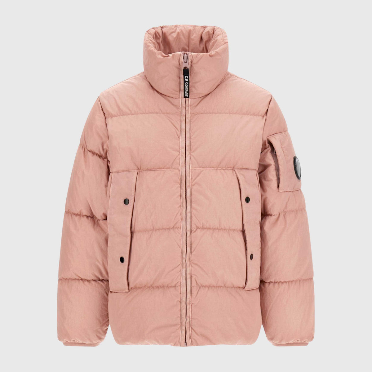 CP COMPANY Boys' Pink High Neck Padded Jacket