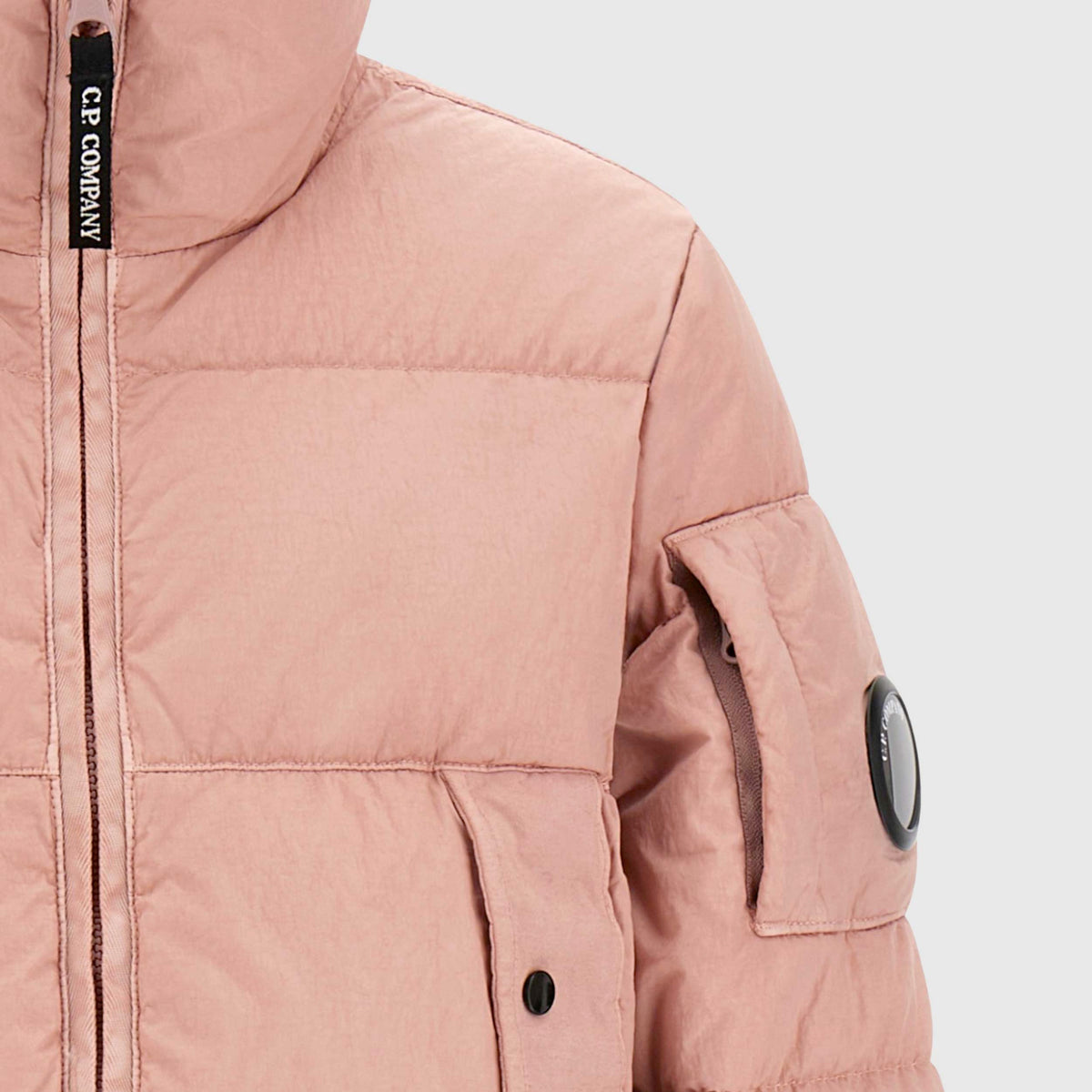 CP COMPANY Boys' Pink High Neck Padded Jacket