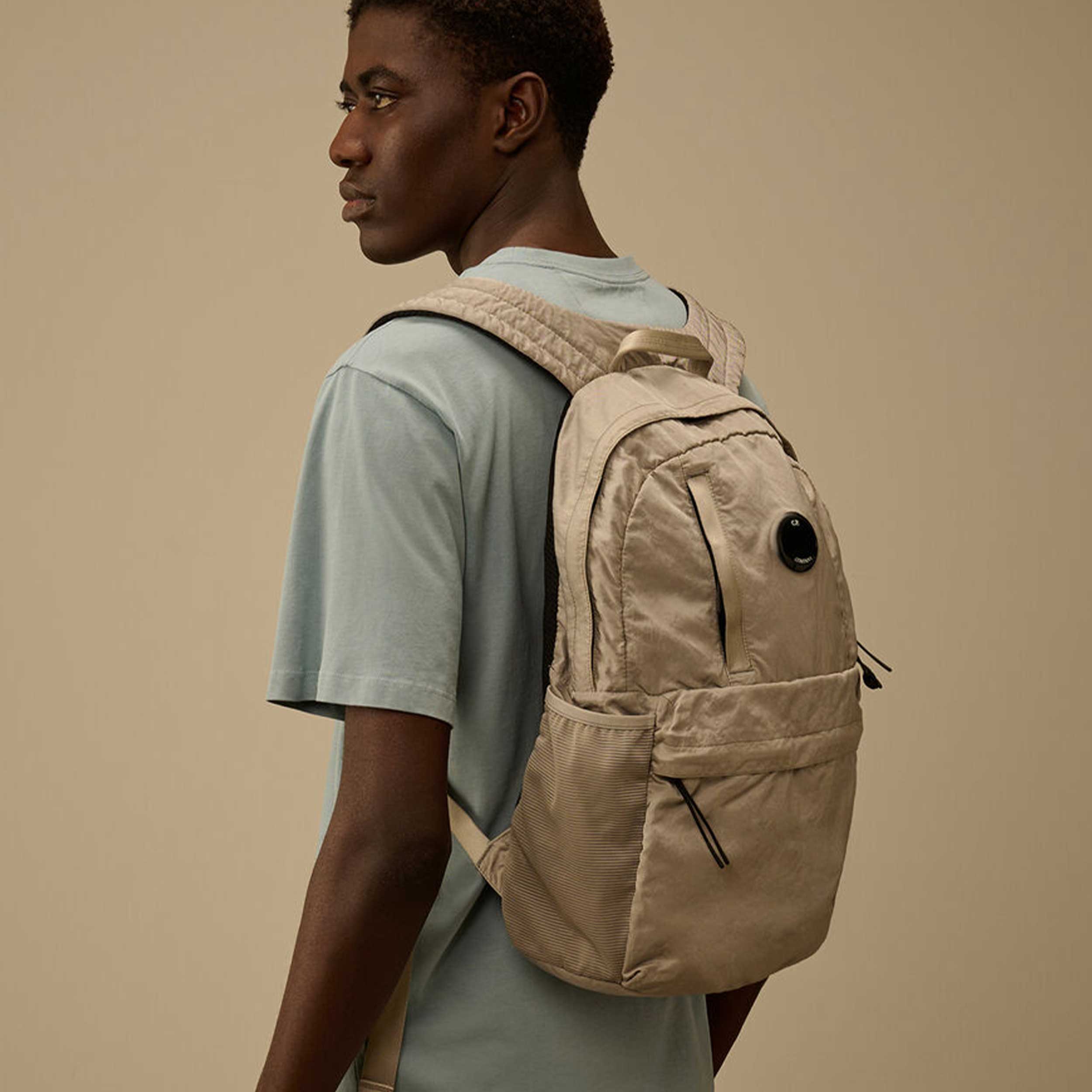 CP COMPANY Signed Beige Multifilament Fabric Backpack
