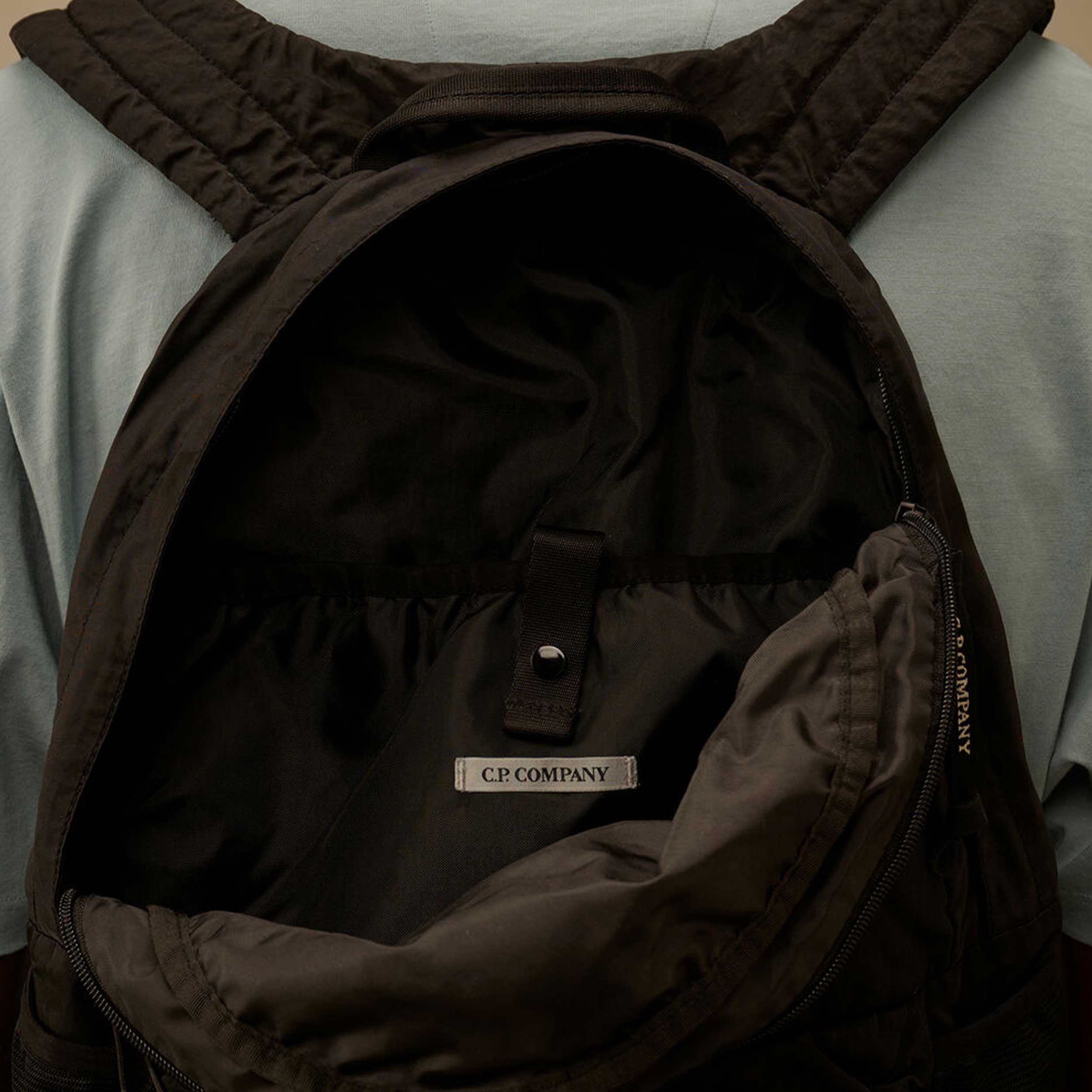 CP COMPANY Black Multifilament Fabric Backpack