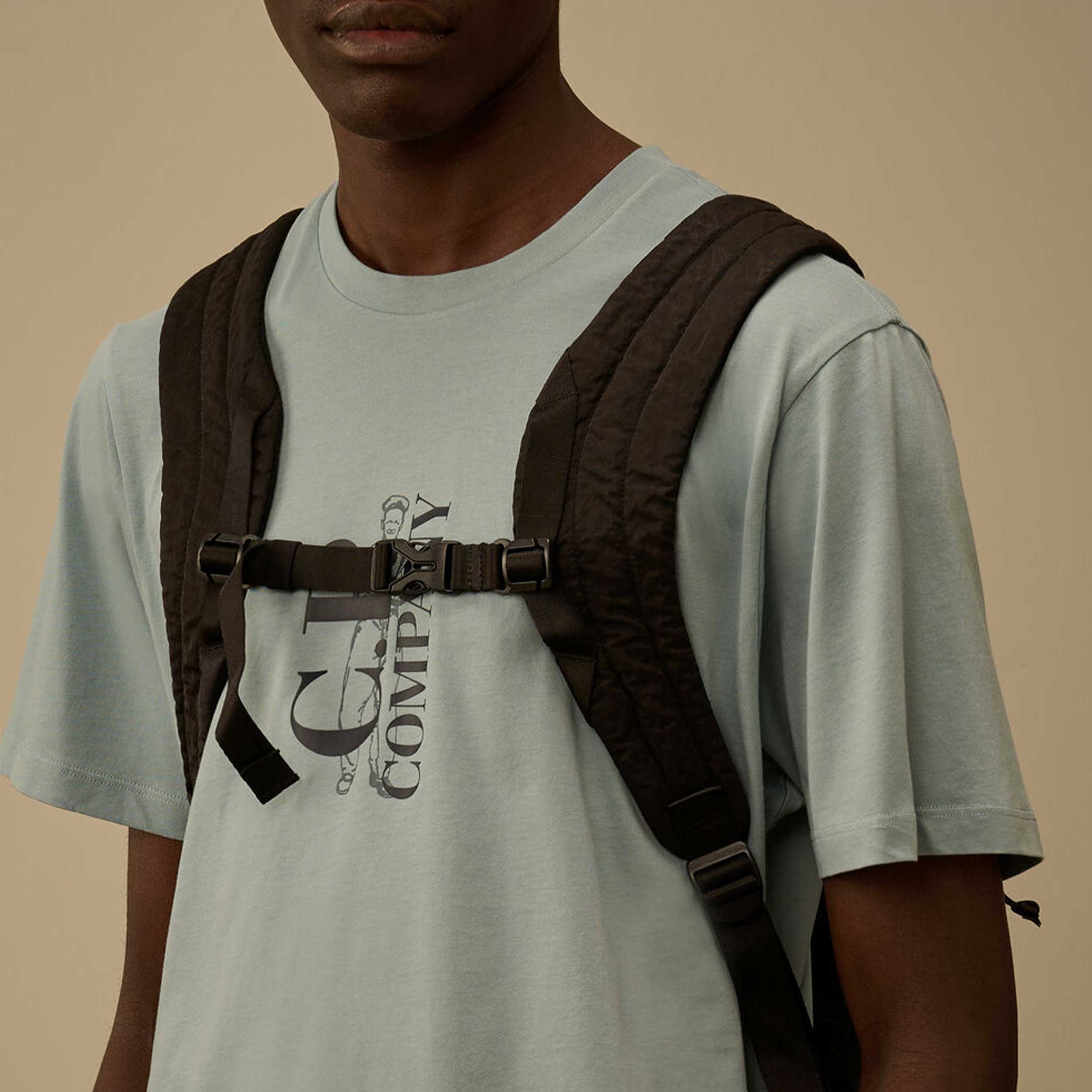 CP COMPANY Black Multifilament Fabric Backpack