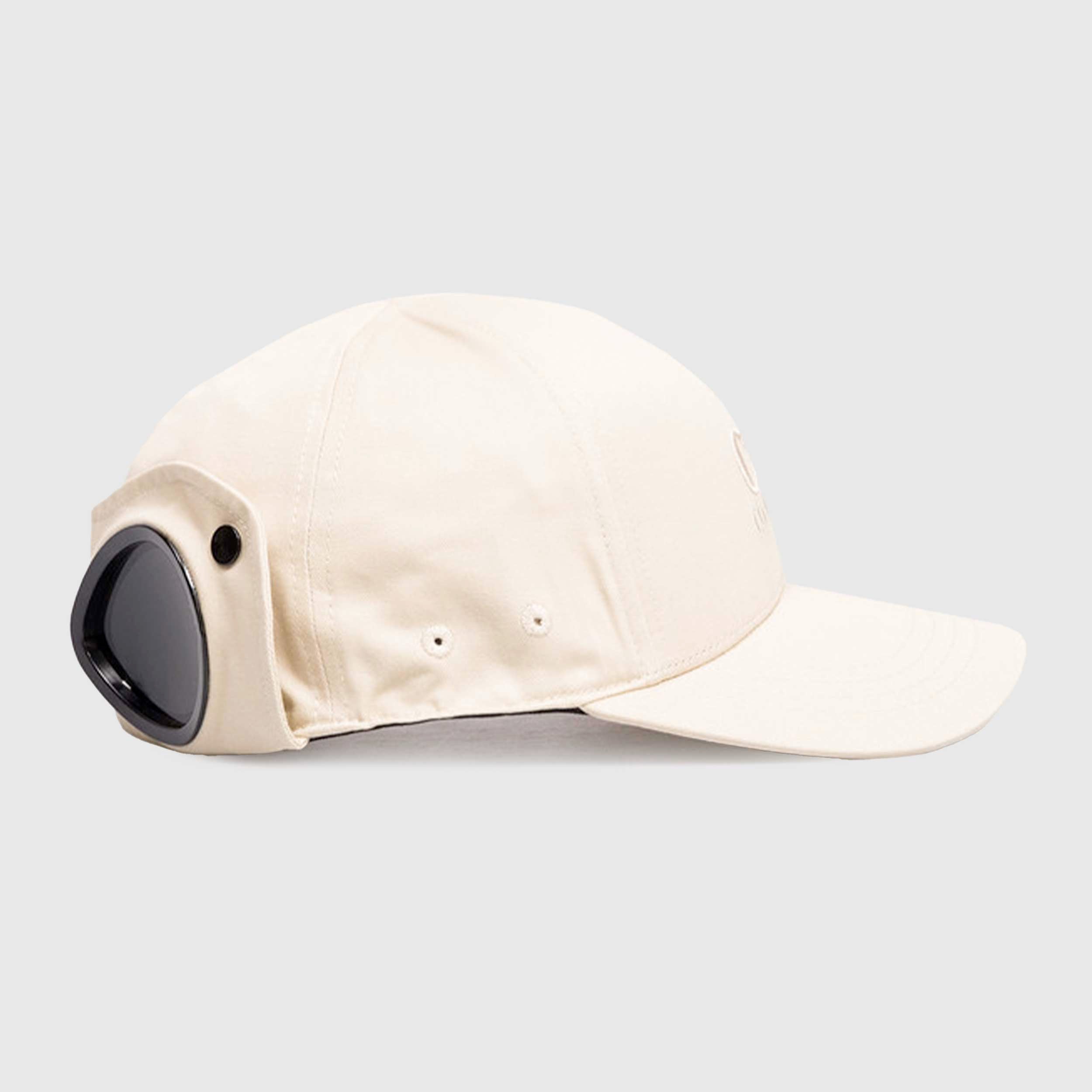 Cappello Beige CHROME-R GOGGLE Firmato CP COMPANY