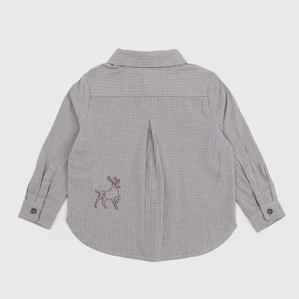 Grey Checked Shirt for Baby by COPENHAGEN COLORS