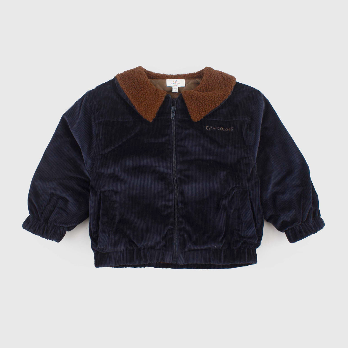 Blue Ribbed Velvet Jacket for Children by COPENHAGEN COLORS