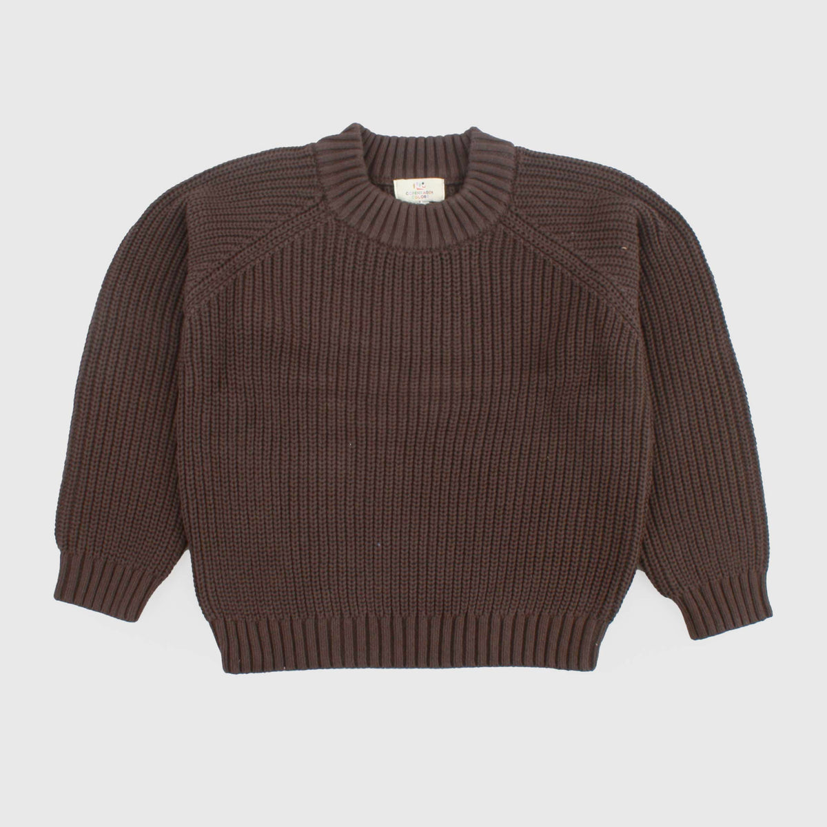 Brown Cotton T-Shirt for Kids by COPENHAGEN COLORS