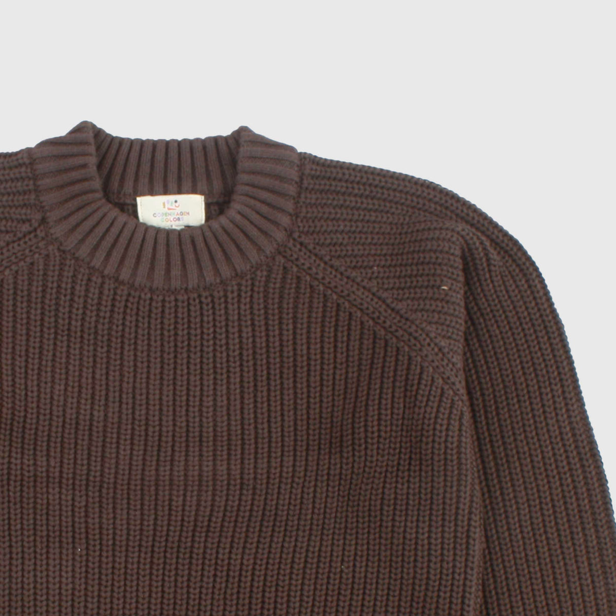 Brown Cotton T-Shirt for Kids by COPENHAGEN COLORS