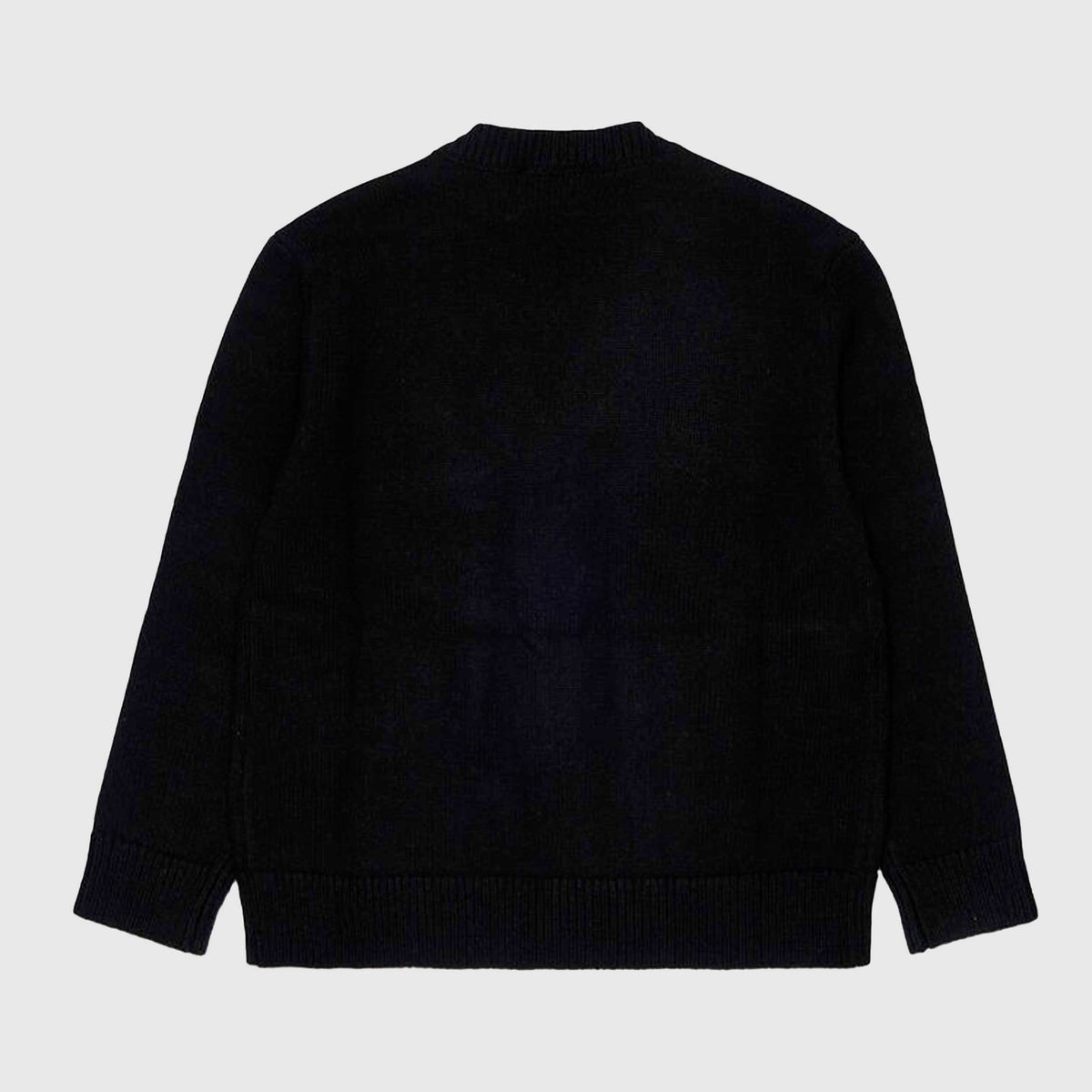 Black Cardigan and Embroidered Logo for Girl by DIESEL