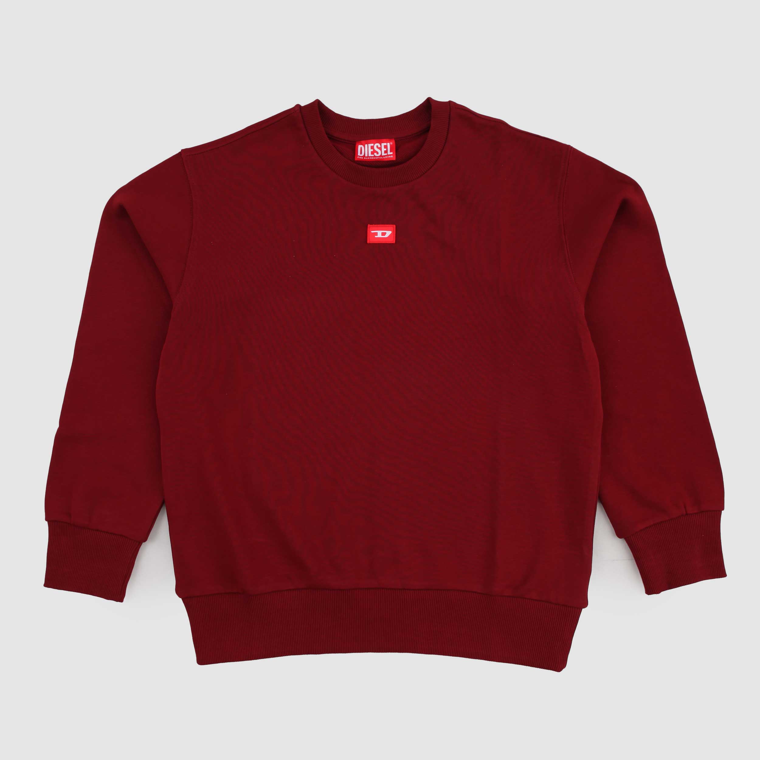Felpa Bordeaux con Targhetta in Rilievo By DIESEL