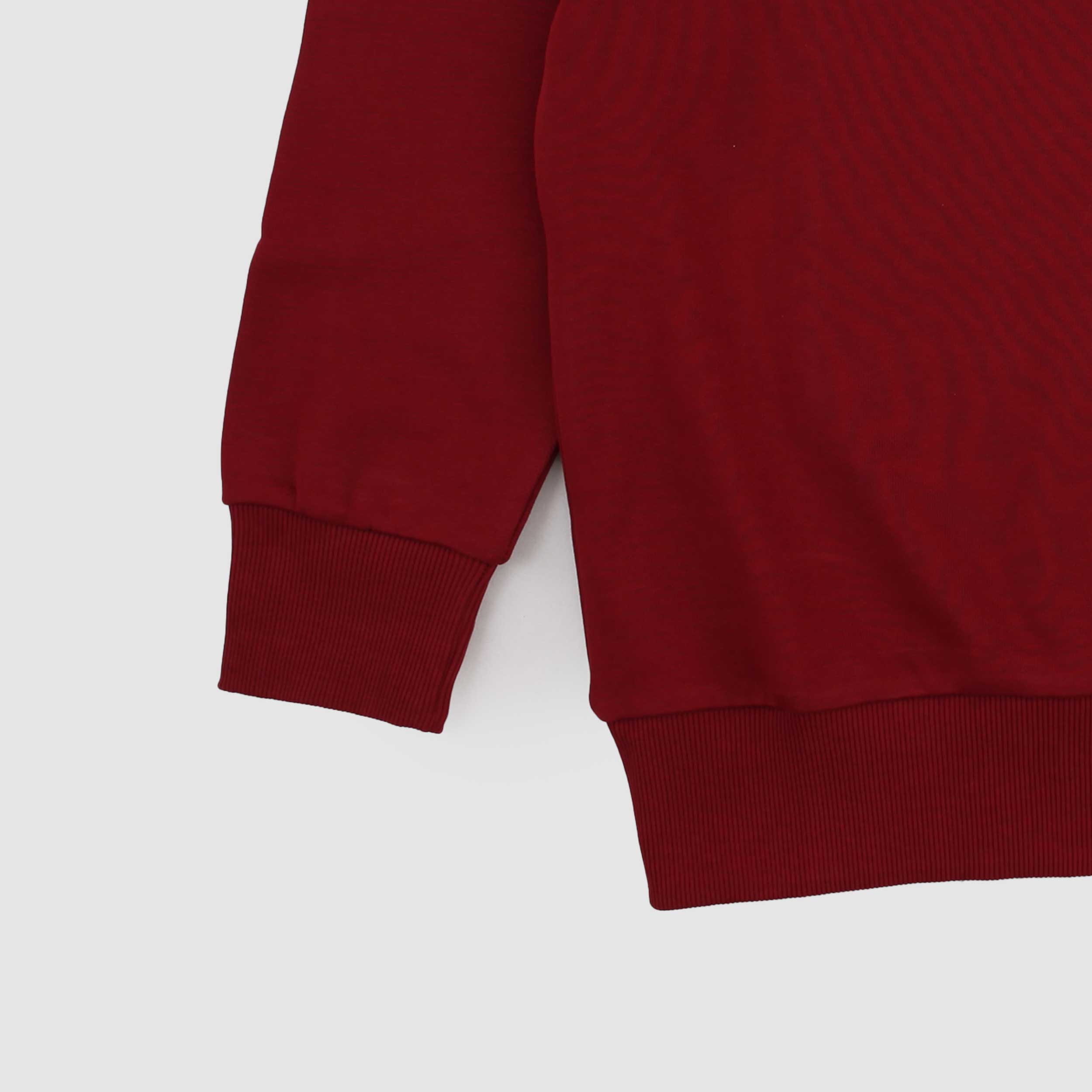 Bordeaux Sweatshirt with Relief Plate By DIESEL