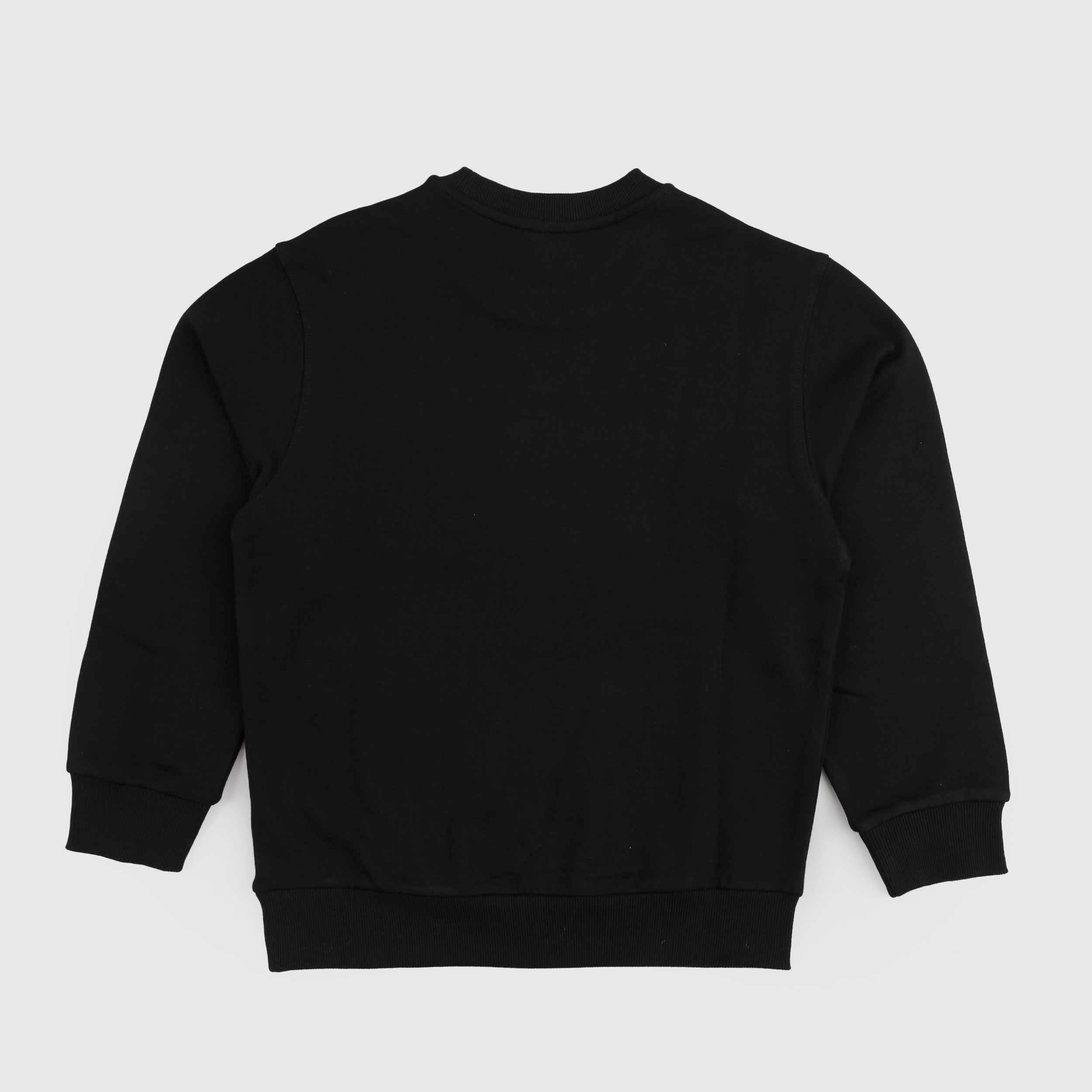 Felpa Nera Con Targhetta Iconica Firmata DIESEL