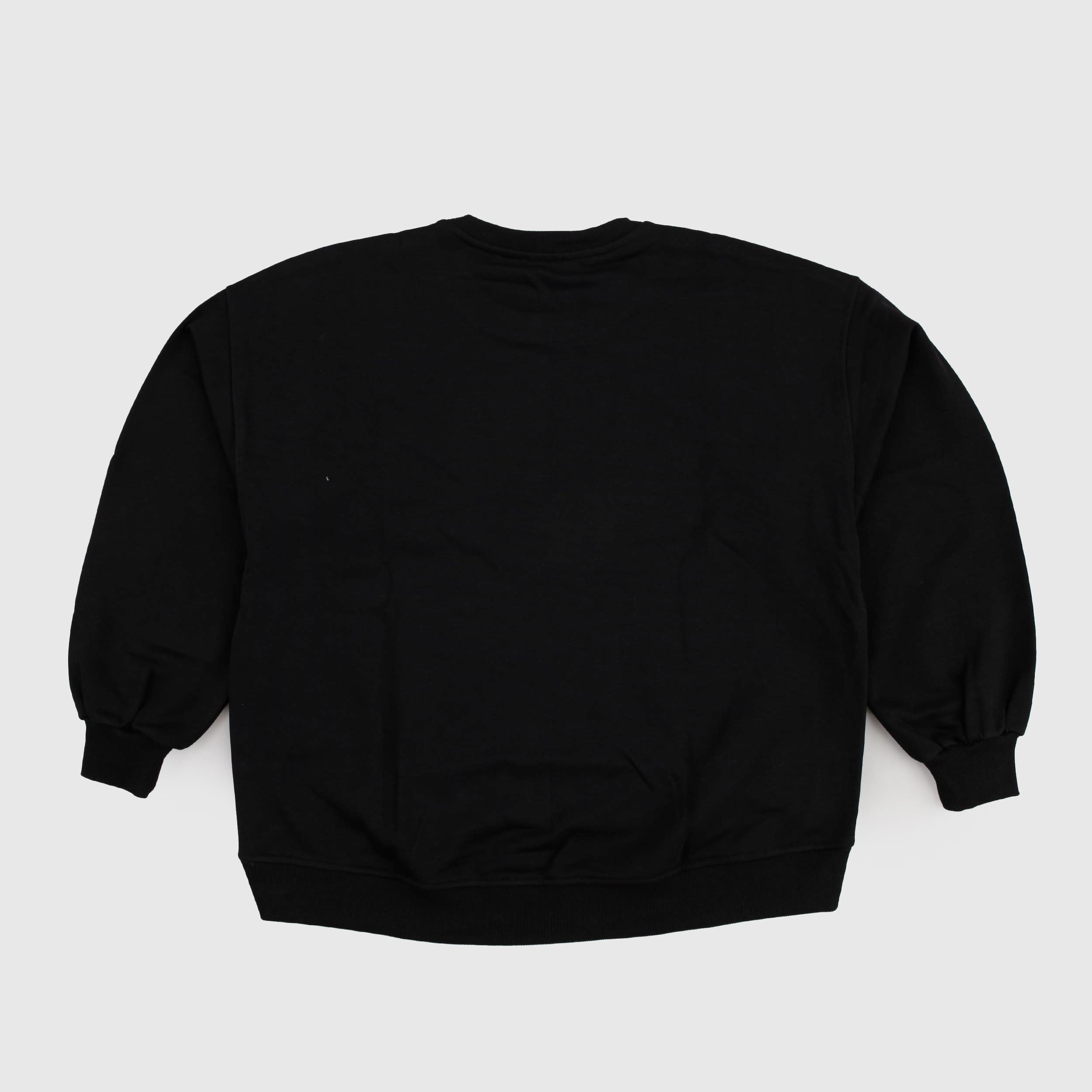 Felpa Nera con Logo Oval Modello Scatoletta by DIESEL