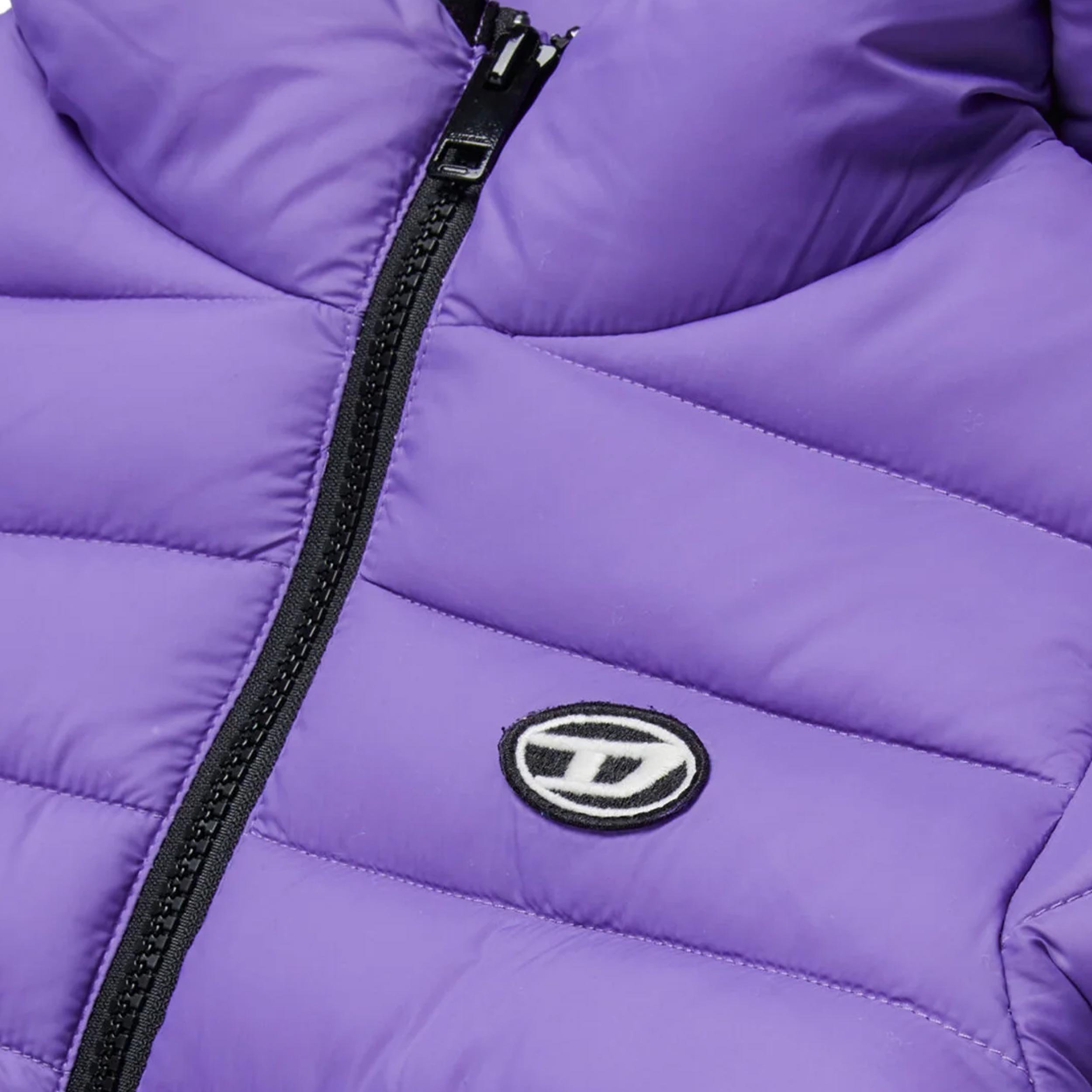 Giubbino Viola con Cappuccio Firmato DIESEL