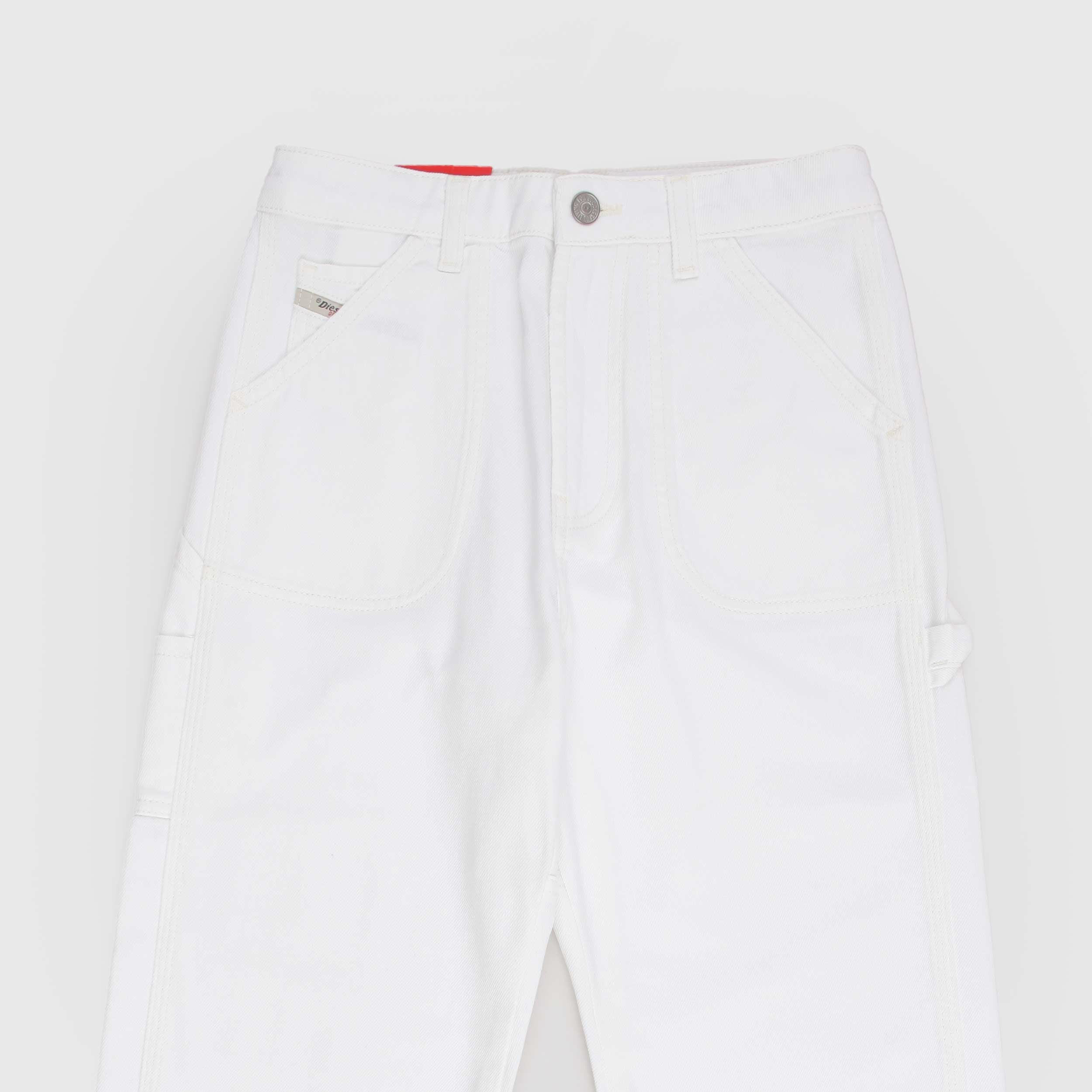 Jeans Bianchi Con Targhetta Iconica Firmati DIESEL