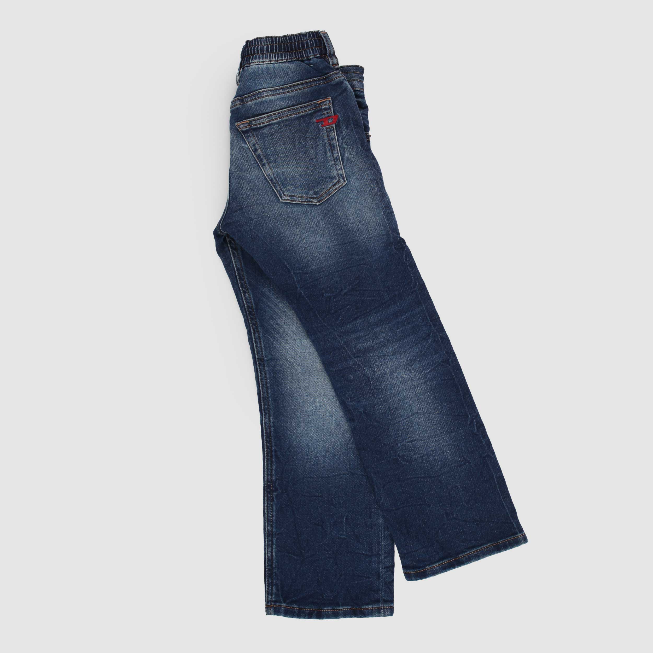 Five Pocket Blue Jeans with Elastic Waist for Boy by DIESEL