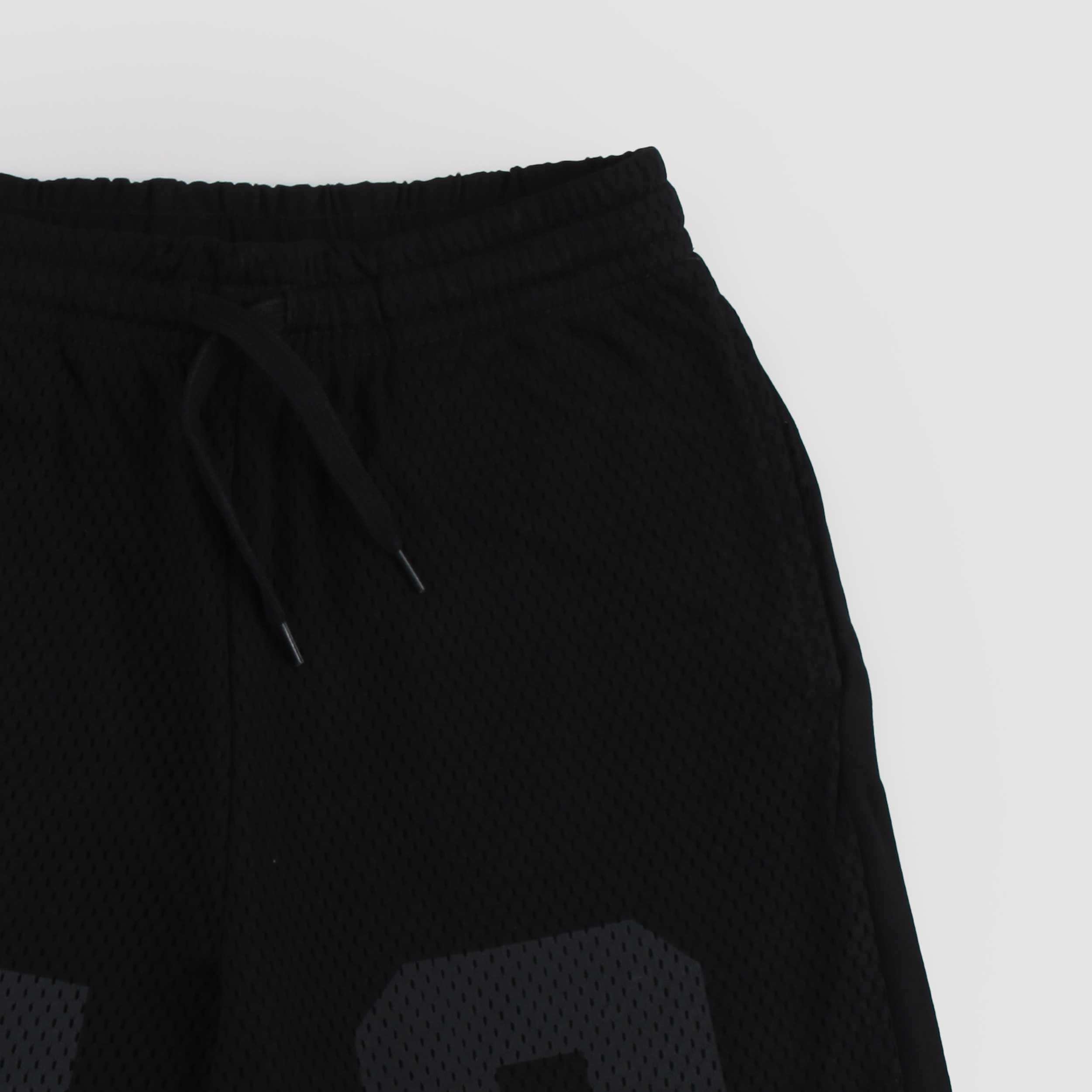 Black Bermuda Shorts with Grey Print by DIESEL