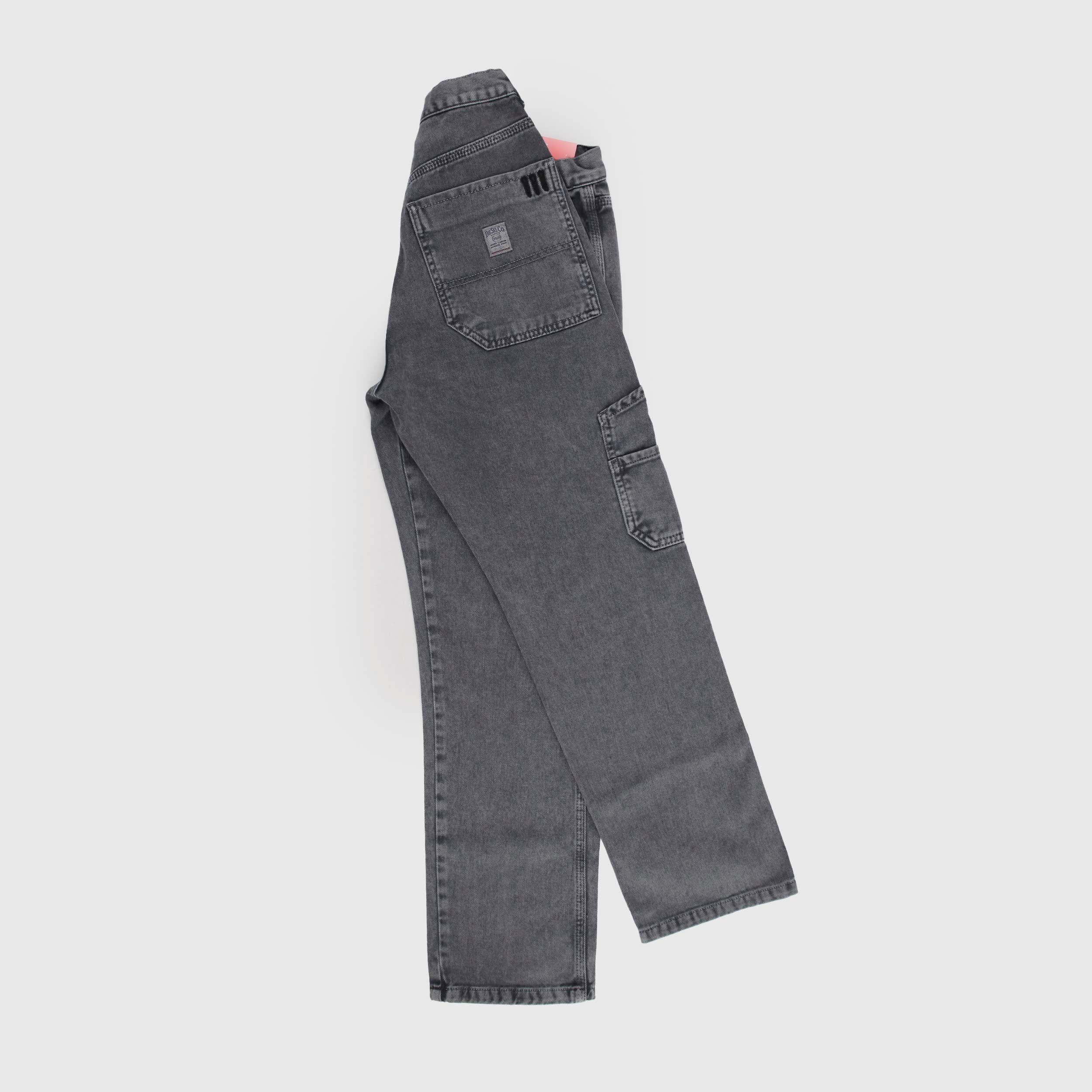 Jeans Grigio Cargo con Coulisse per Ragazzo by DIESEL