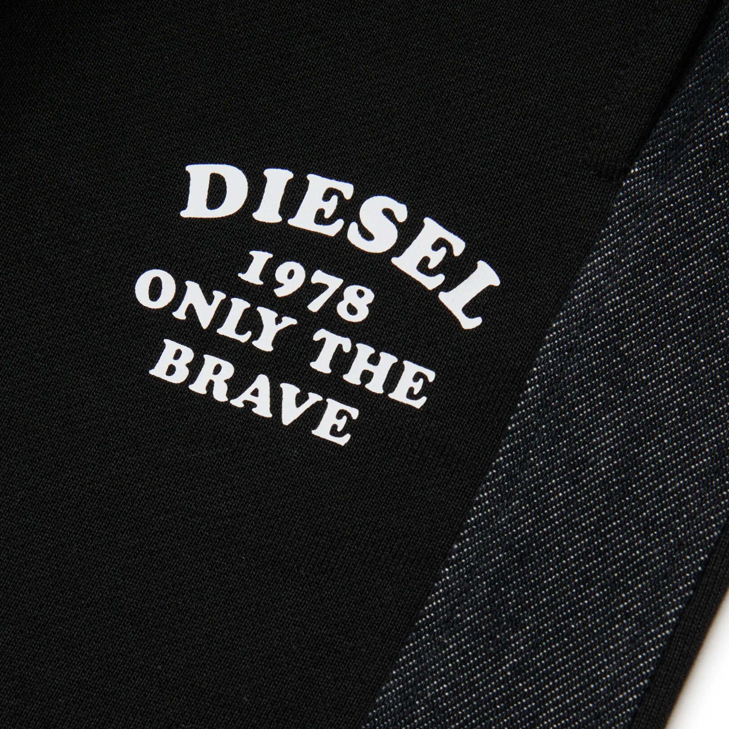 Pantalone di Tuta Nero con Coulisse in Vita By DIESEL