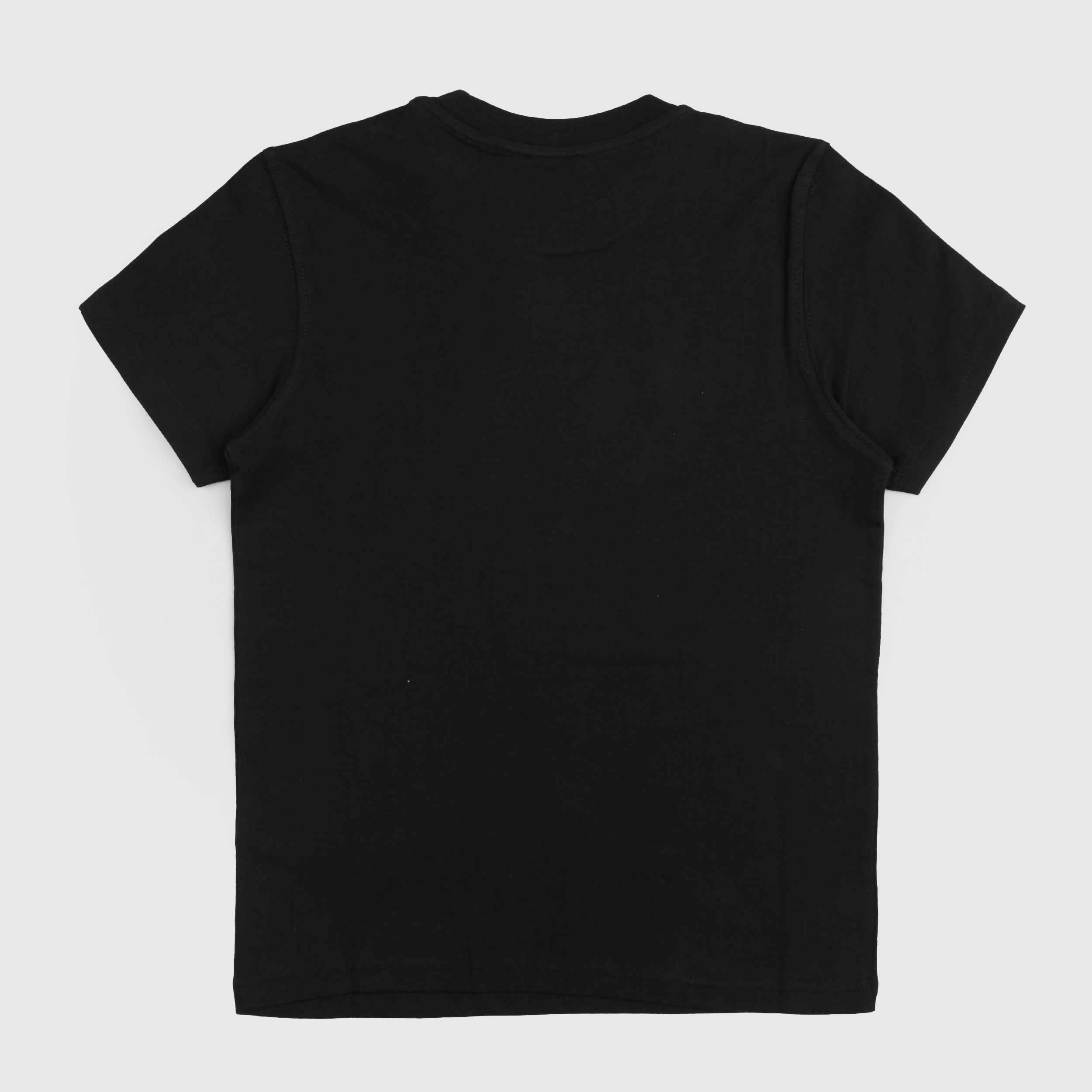 T-shirt Nera Con Logo A Contrasto Firmata DIESEL