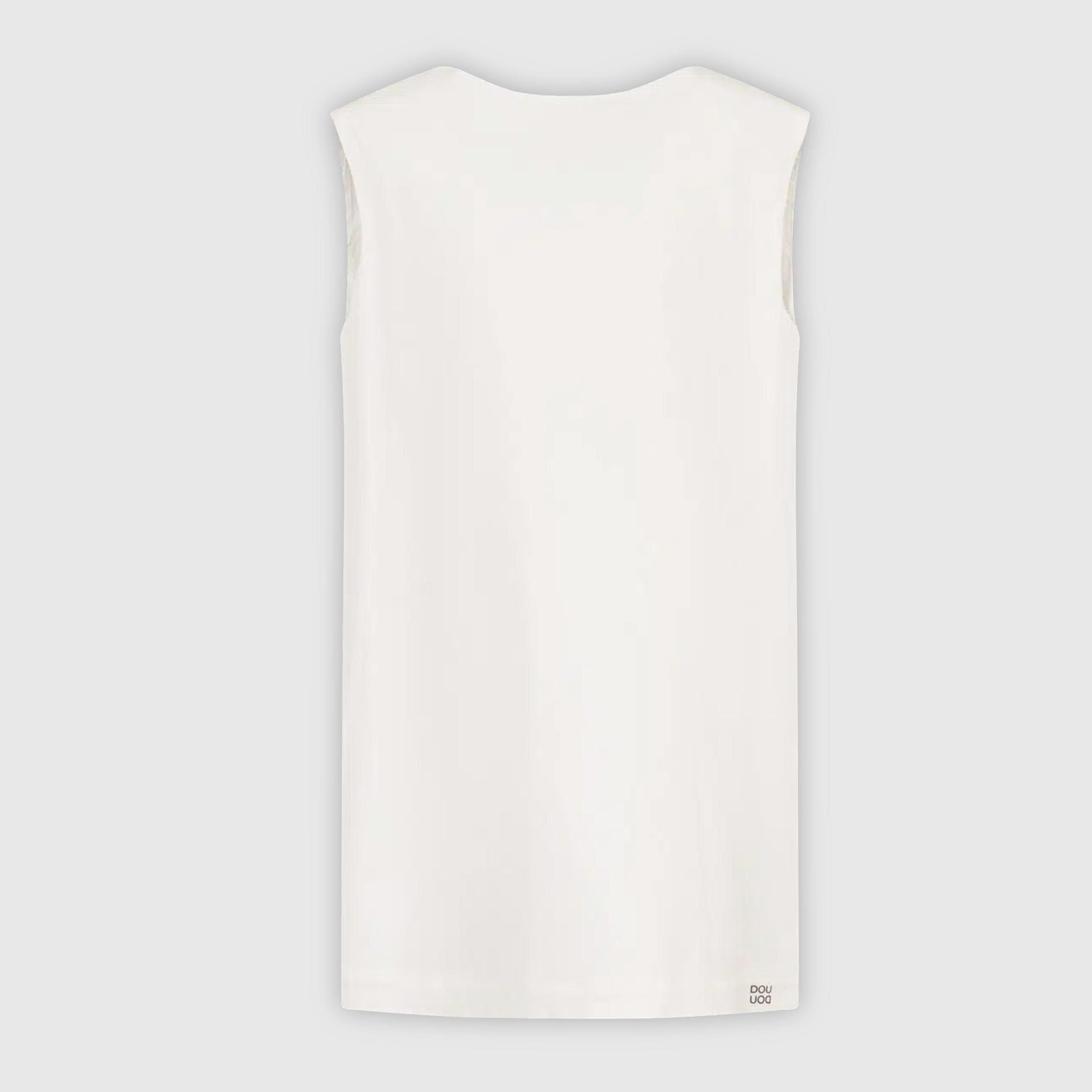 White Sheath Dress by DOUUOD